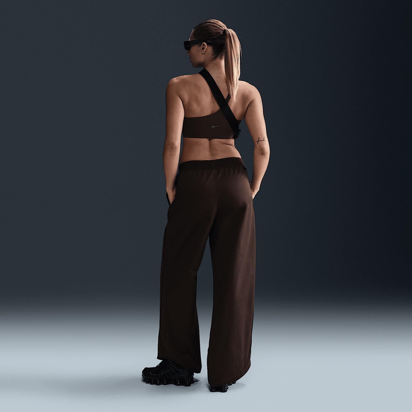 Womens Nike Sportswear Collection Mid-Rise Twill Track Pants | HM9054-220 Product Image