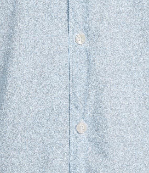Hart Schaffner Marx The Blueprint Collection Short Sleeve Textured Woven Button Front Shirt Product Image