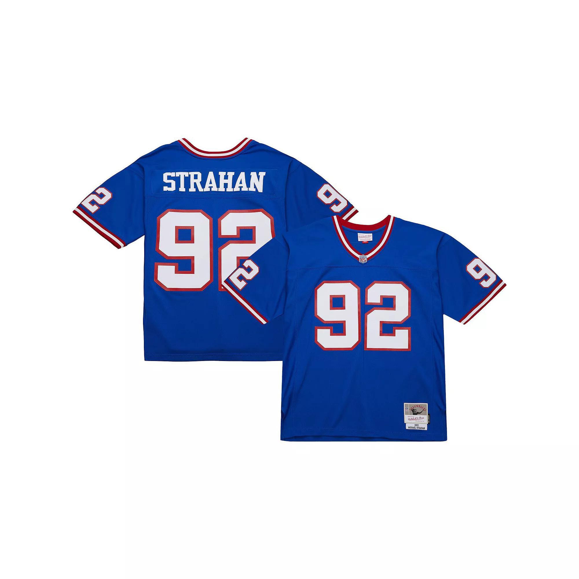 Men's Mitchell & Ness Michael Strahan Royal New York Giants Big & Tall 1993 Retired Player Replica Jersey,  Product Image