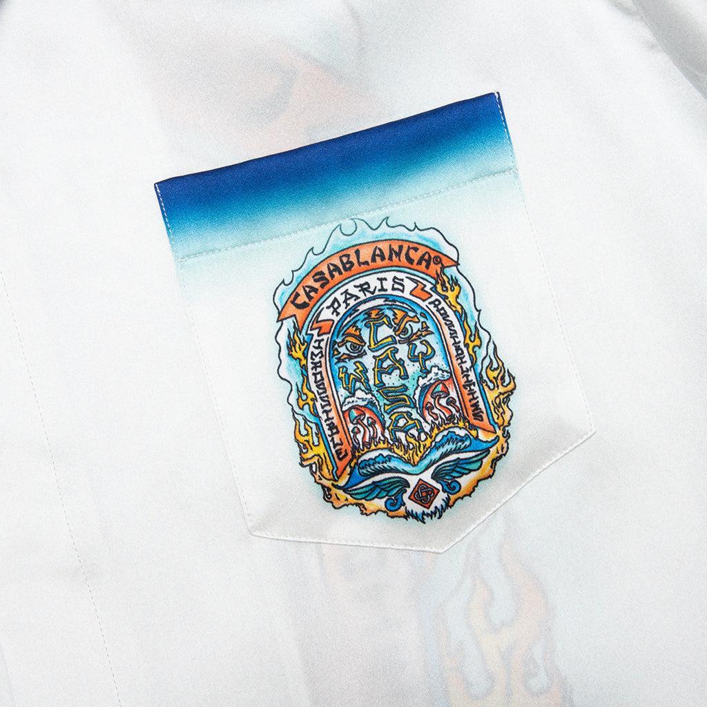 Short Sleeve Cuban Collar Shirt - Casa Skate Way Male Product Image