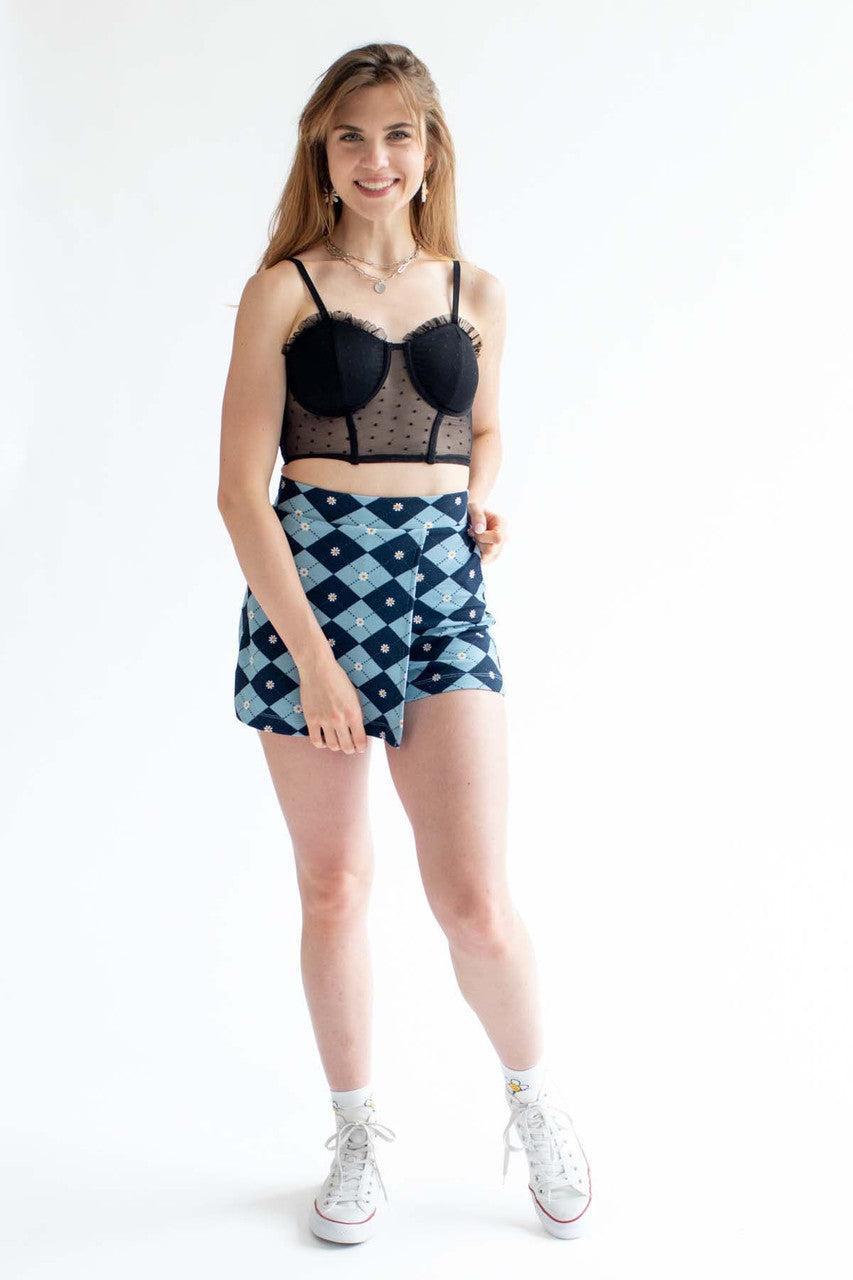 Dot Mesh Ruffle Bralette Product Image