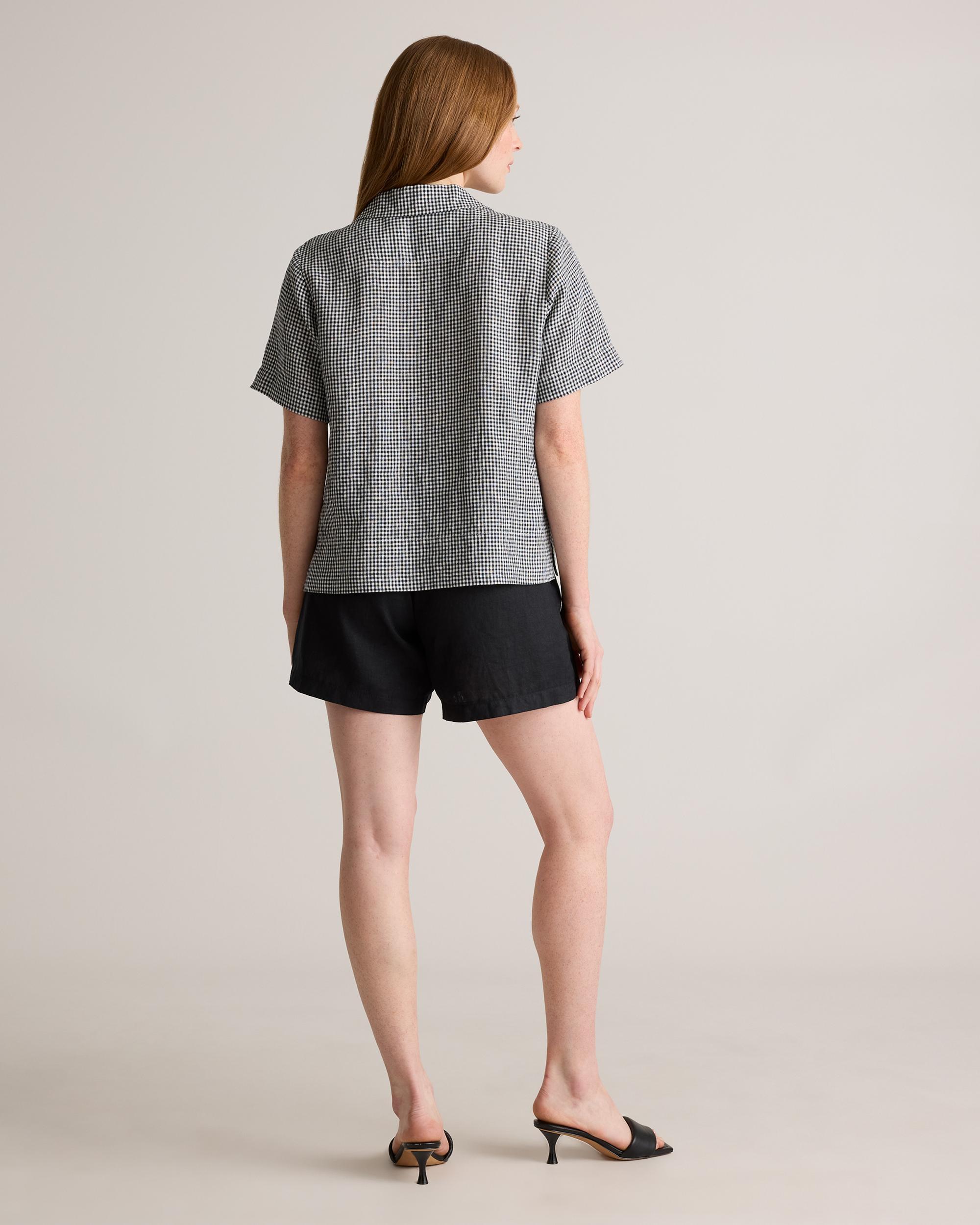 Quince | Women's 100% European Linen Short Sleeve Shirt Size XL Product Image