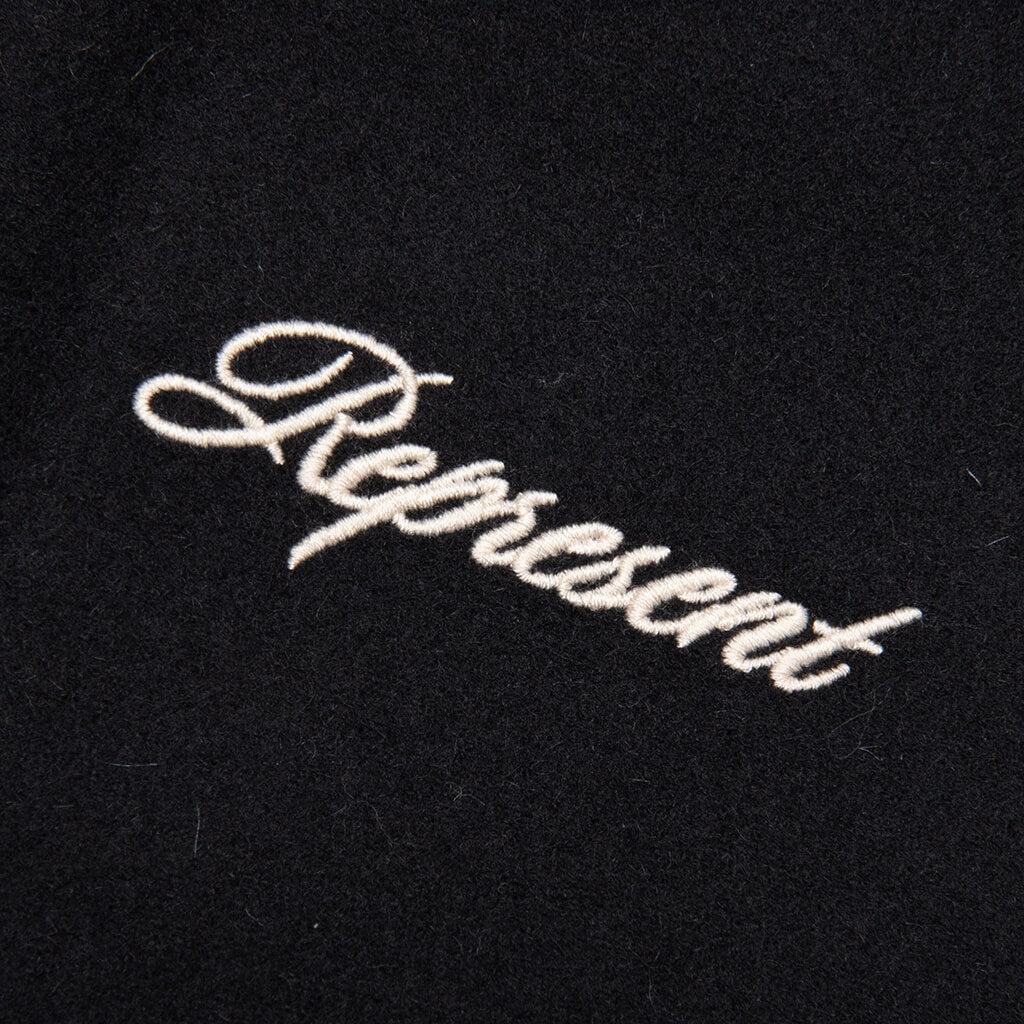 Raglan Varsity Jacket - Black Male Product Image