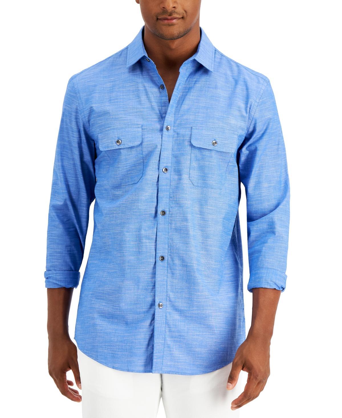 Alfani Mens Regular-Fit Solid Shirt, Created for Macys Product Image