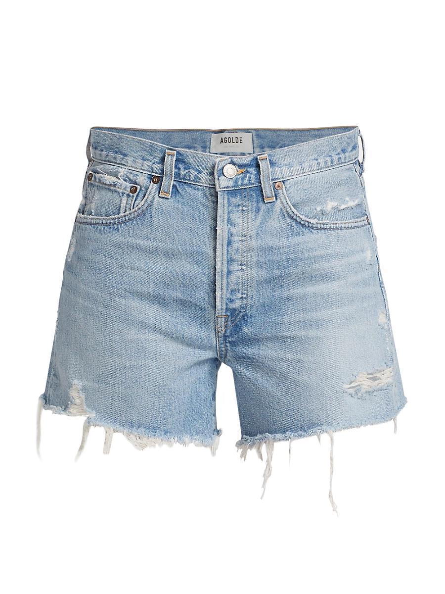 Womens Parker Longline Denim Shorts Product Image