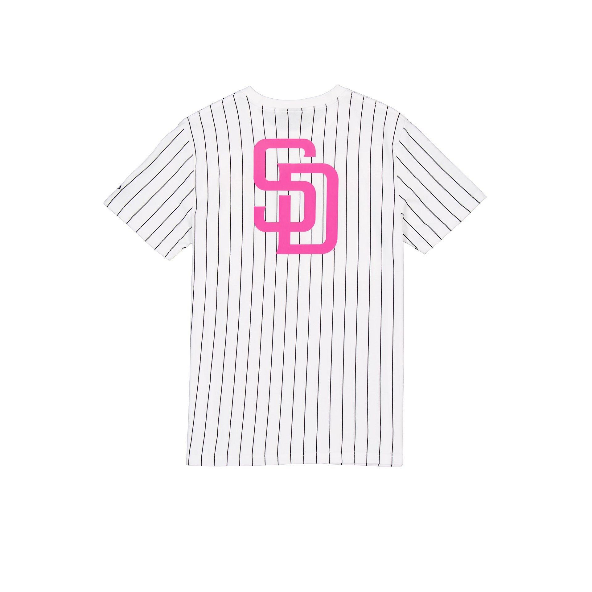 San Diego Padres Throwback Pinstripe T-Shirt Male Product Image