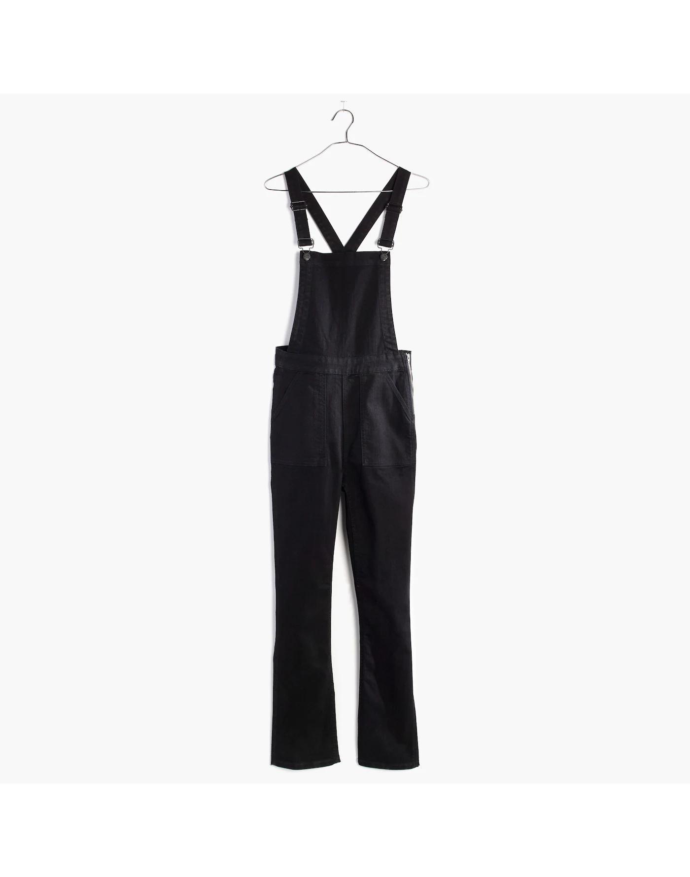 Cali Demi-Boot Overalls in Black Frost Product Image