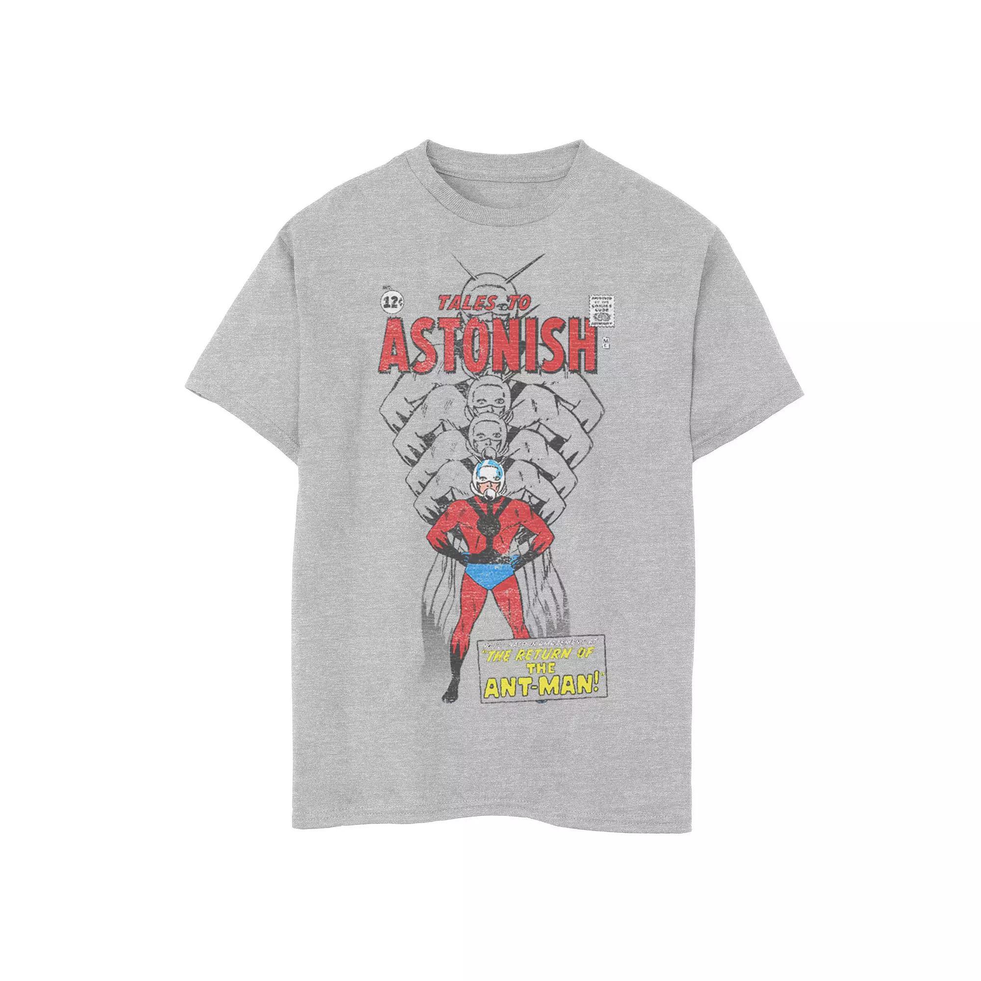 Boys 8-20 Marvel Comics Ant-Man Tales To Astonish Retro Cover Graphic Tee, Boy's, Size: Large, Athletic Grey Product Image