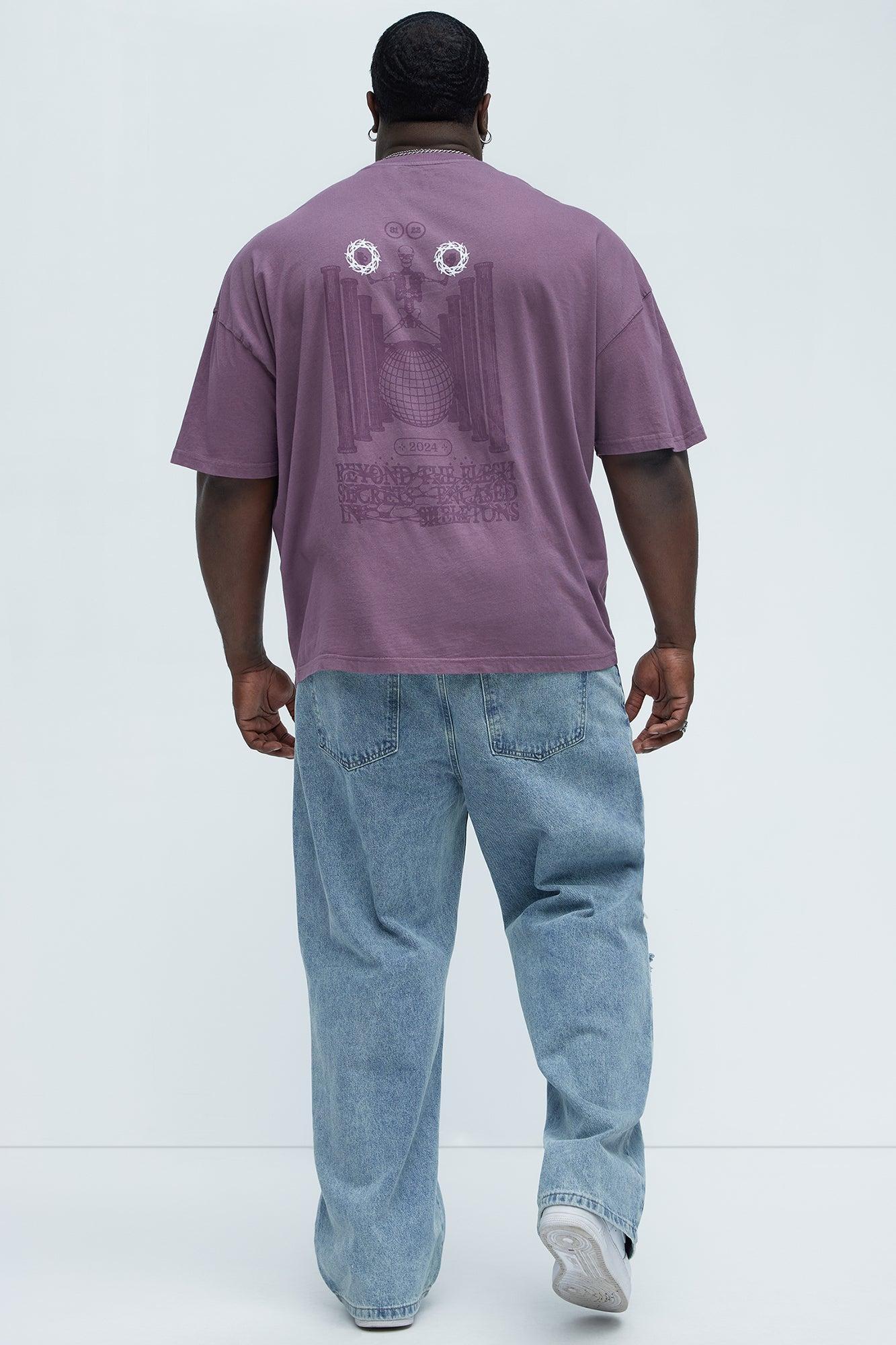 Beyond The Flesh Oversized Short Sleeve Tee - Purple Product Image