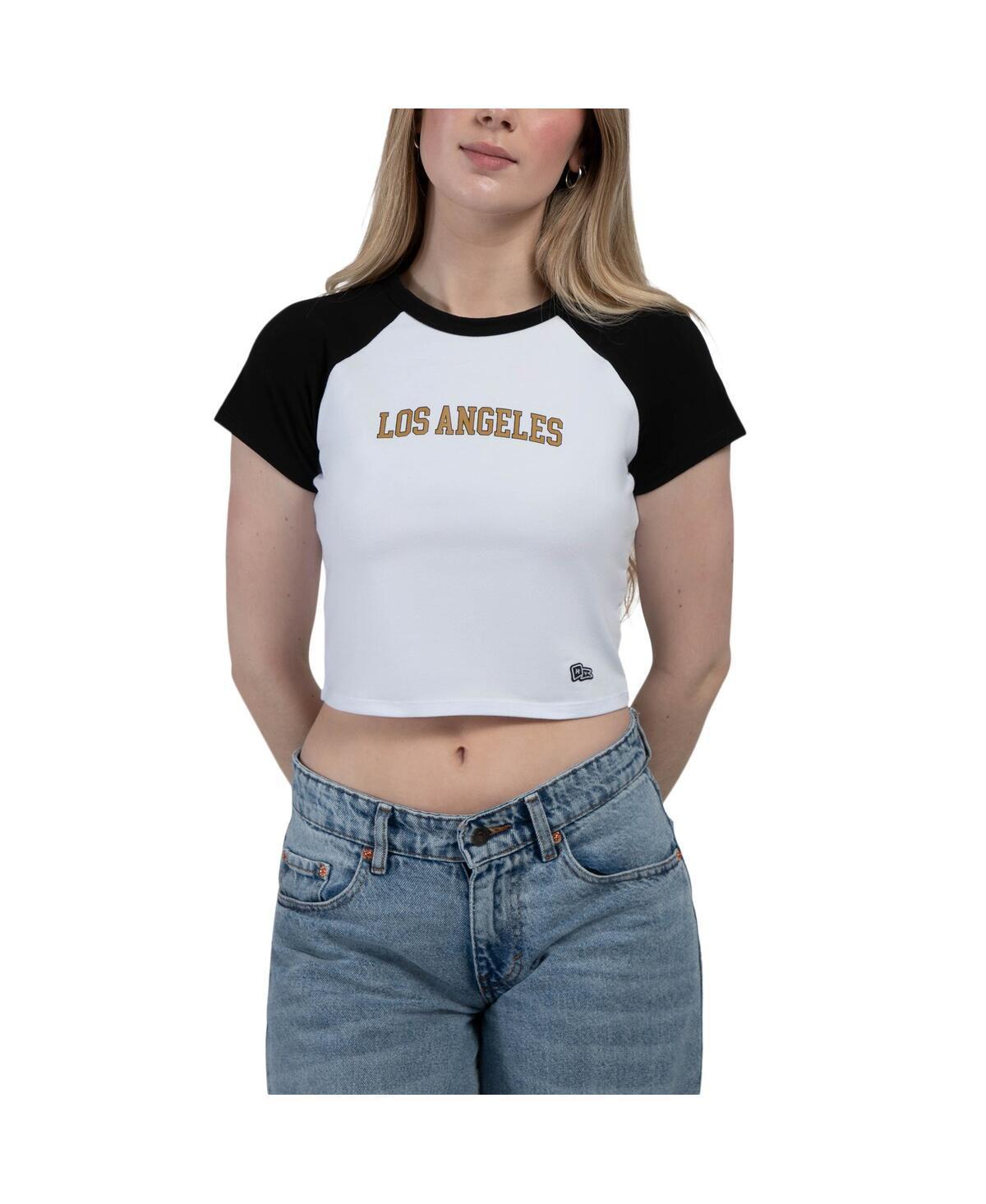 Women's Hype and Vice Black LAFC Homerun Cropped Raglan T-Shirt, Size: 2XL, Lfc Black Product Image