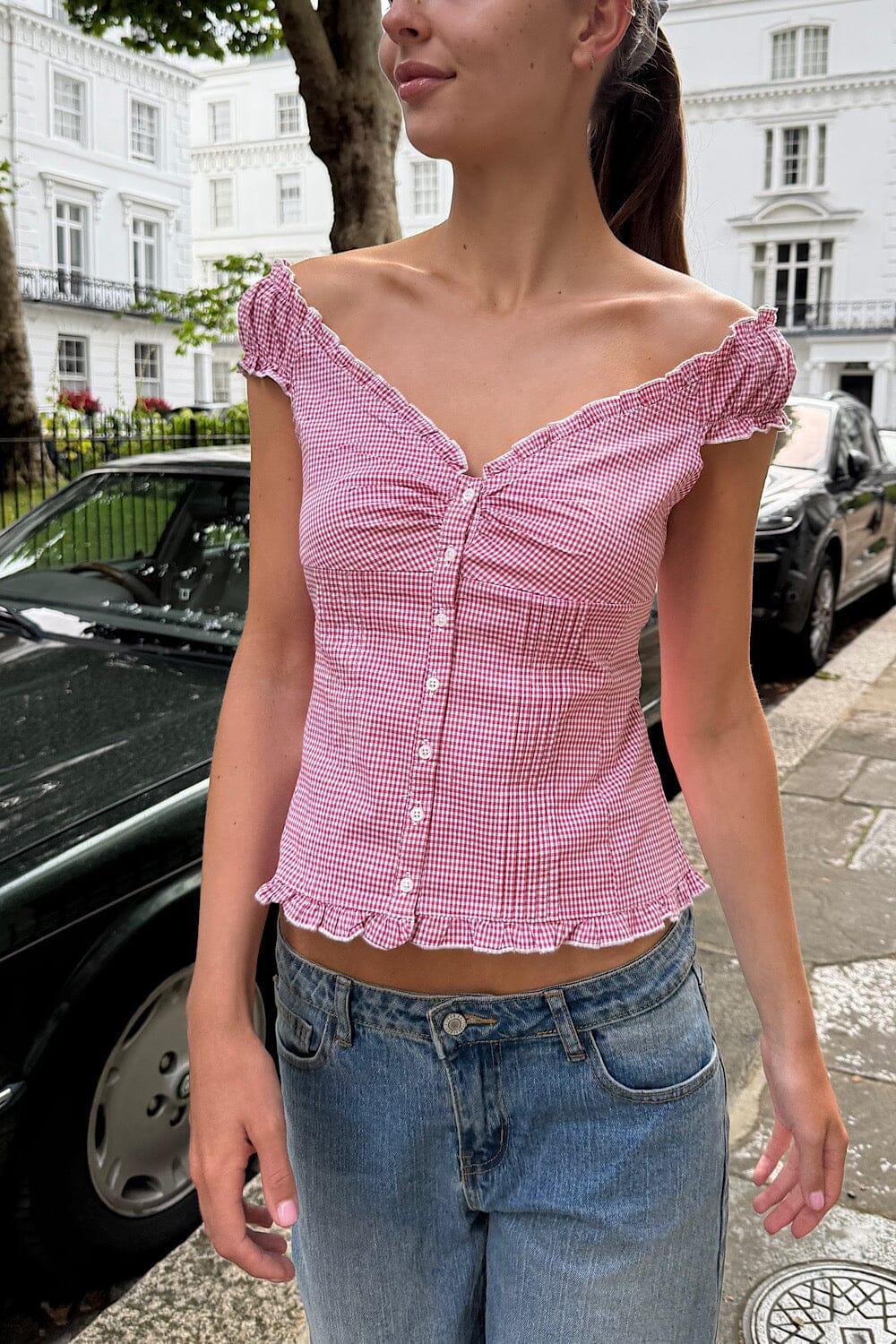 Elena Gingham Top Product Image