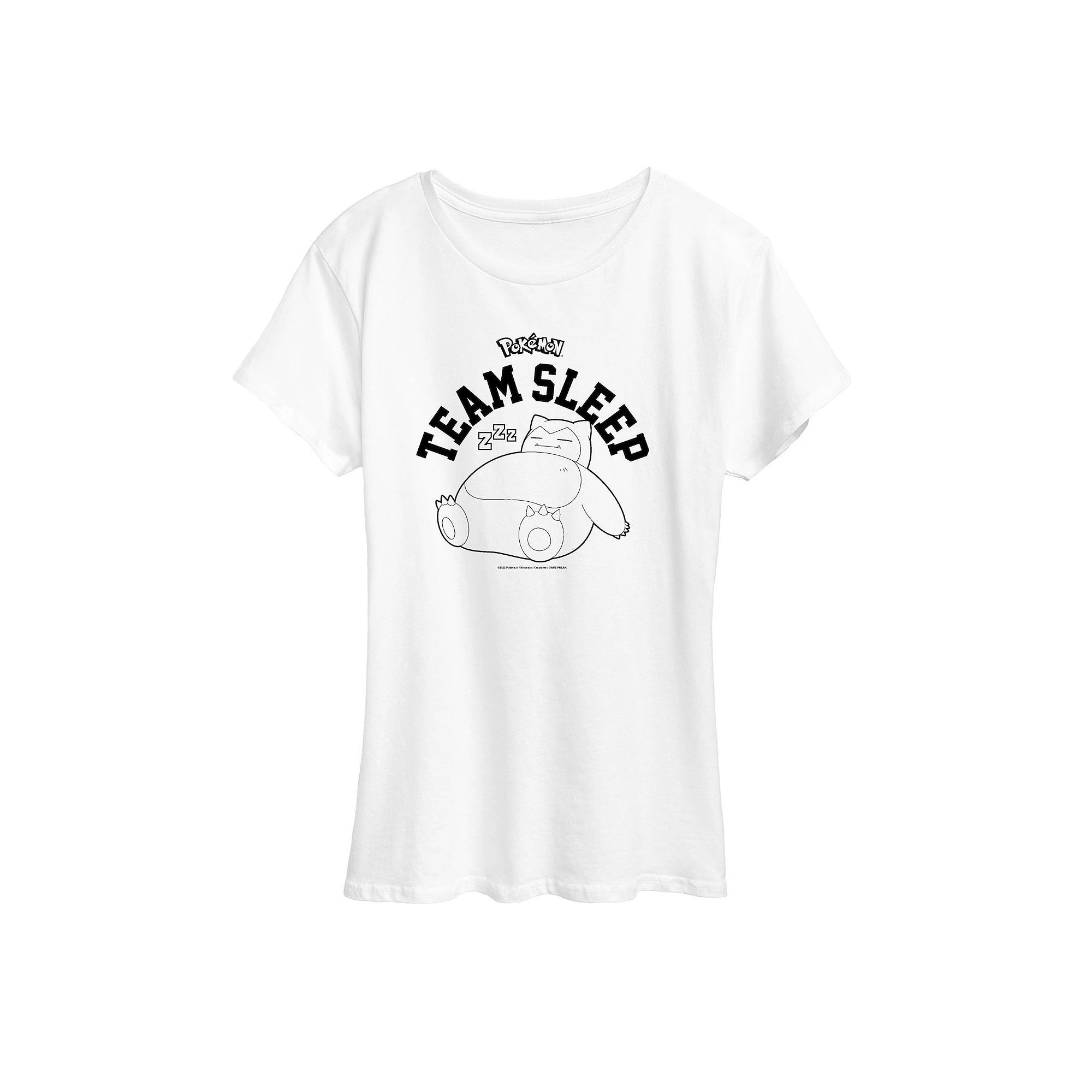 Women's Pokemon Snorlax Team Sleep Graphic Tee,  Product Image