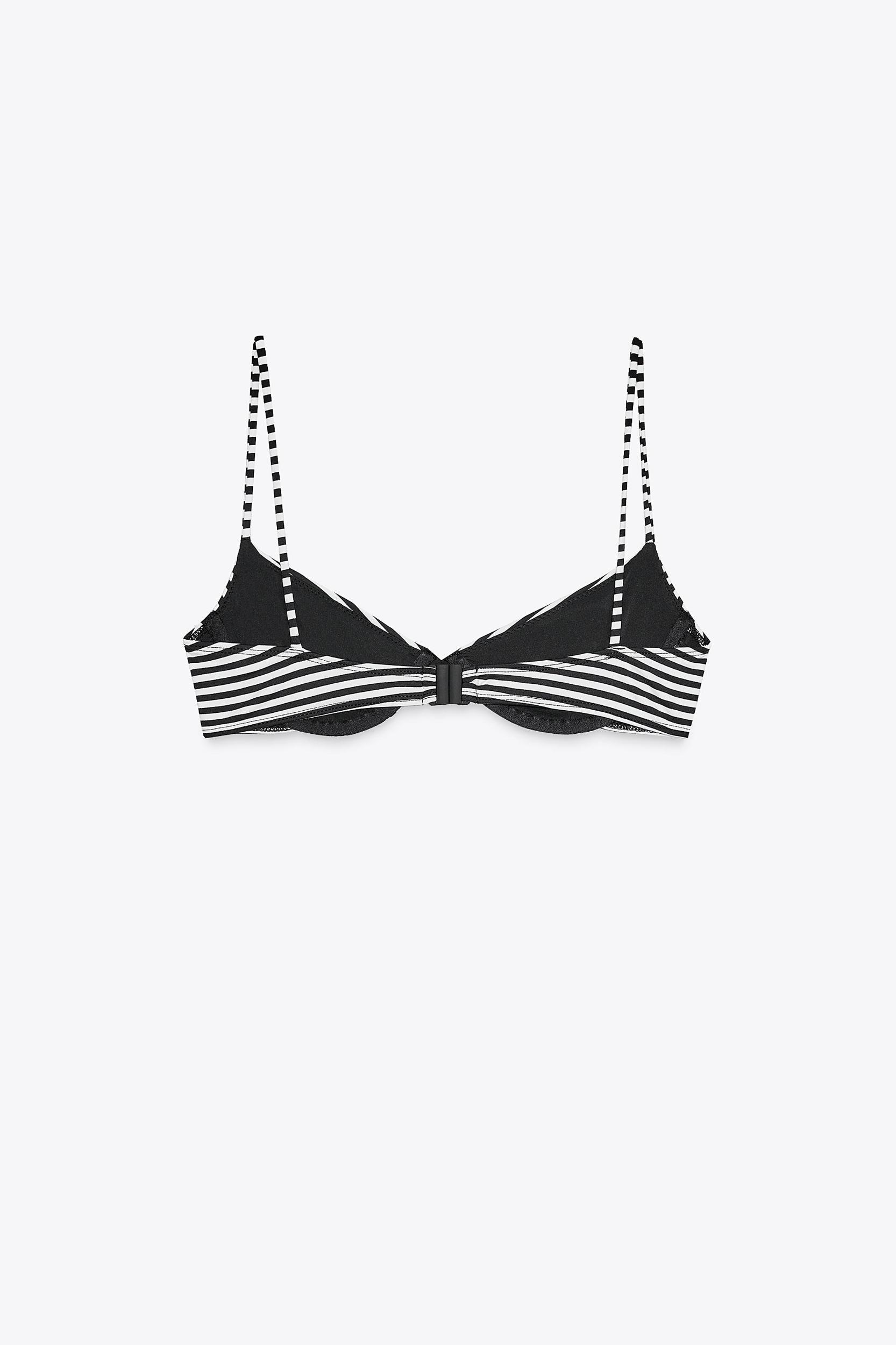 STRIPED UNDERWIRE BIKINI TOP Product Image