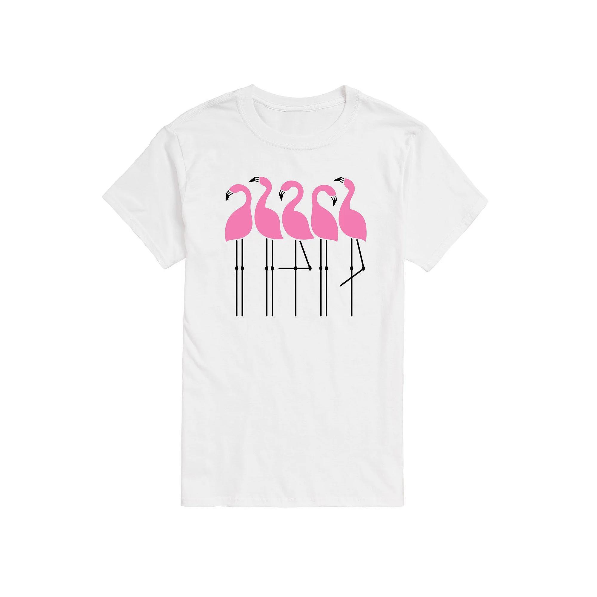 Big & Tall Flamingos Tee, Men's,  Product Image