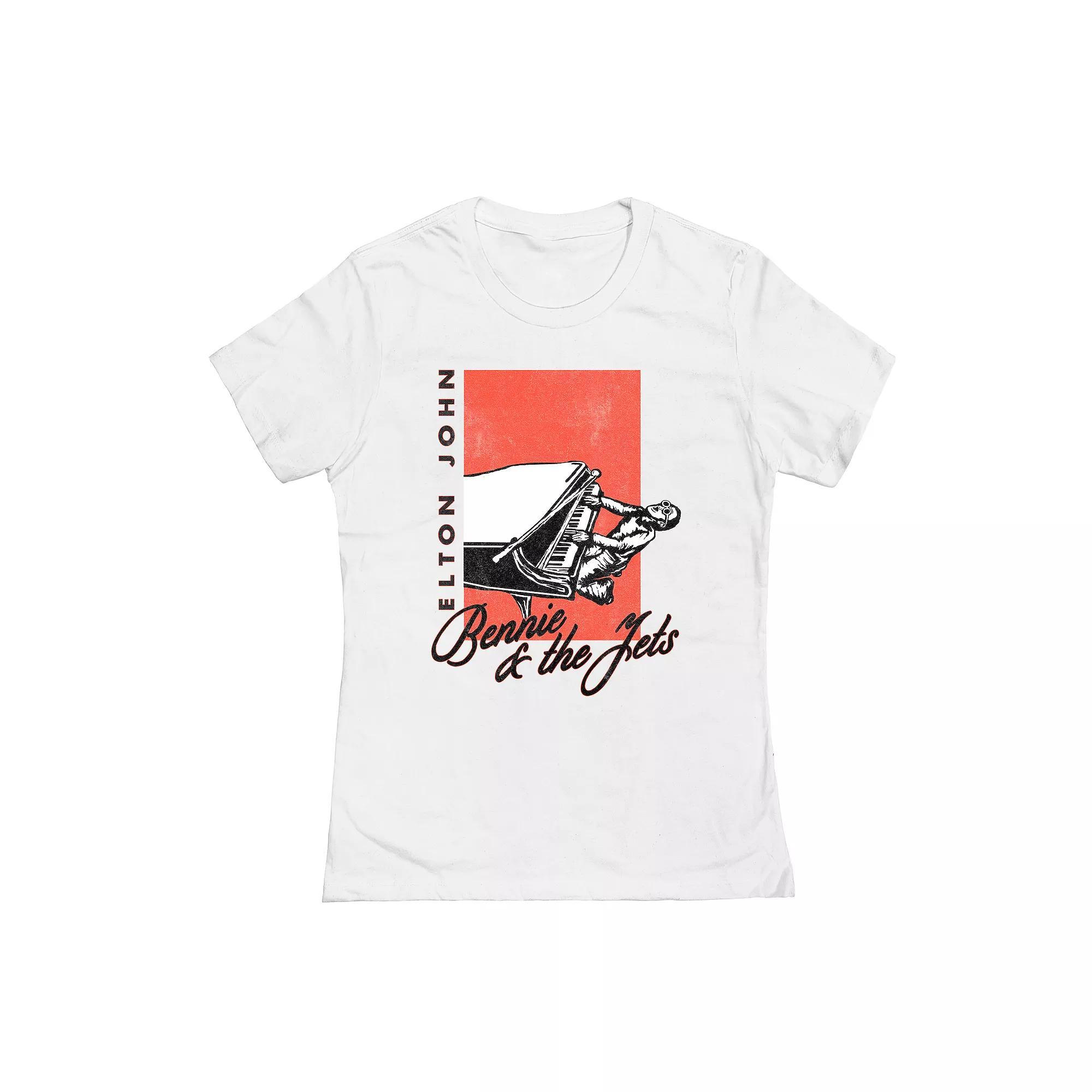 Juniors' Elton John Bennie Jets Graphic Tee, Girl's,  Product Image