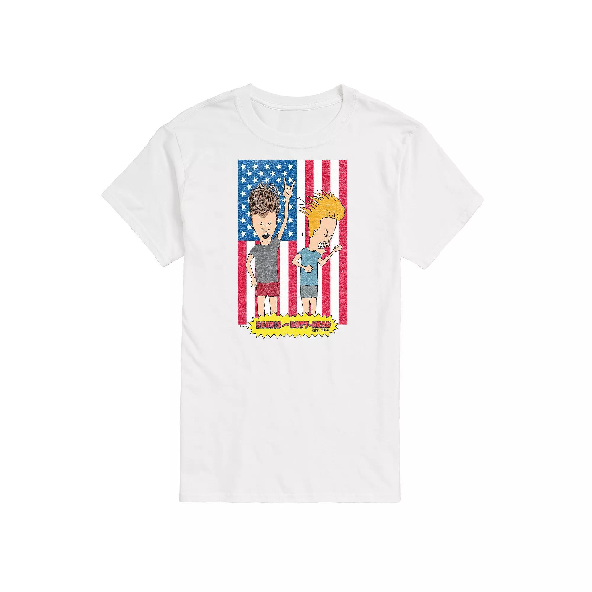 Big & Tall Beavis & Butthead Americana Tee, Men's,  Product Image