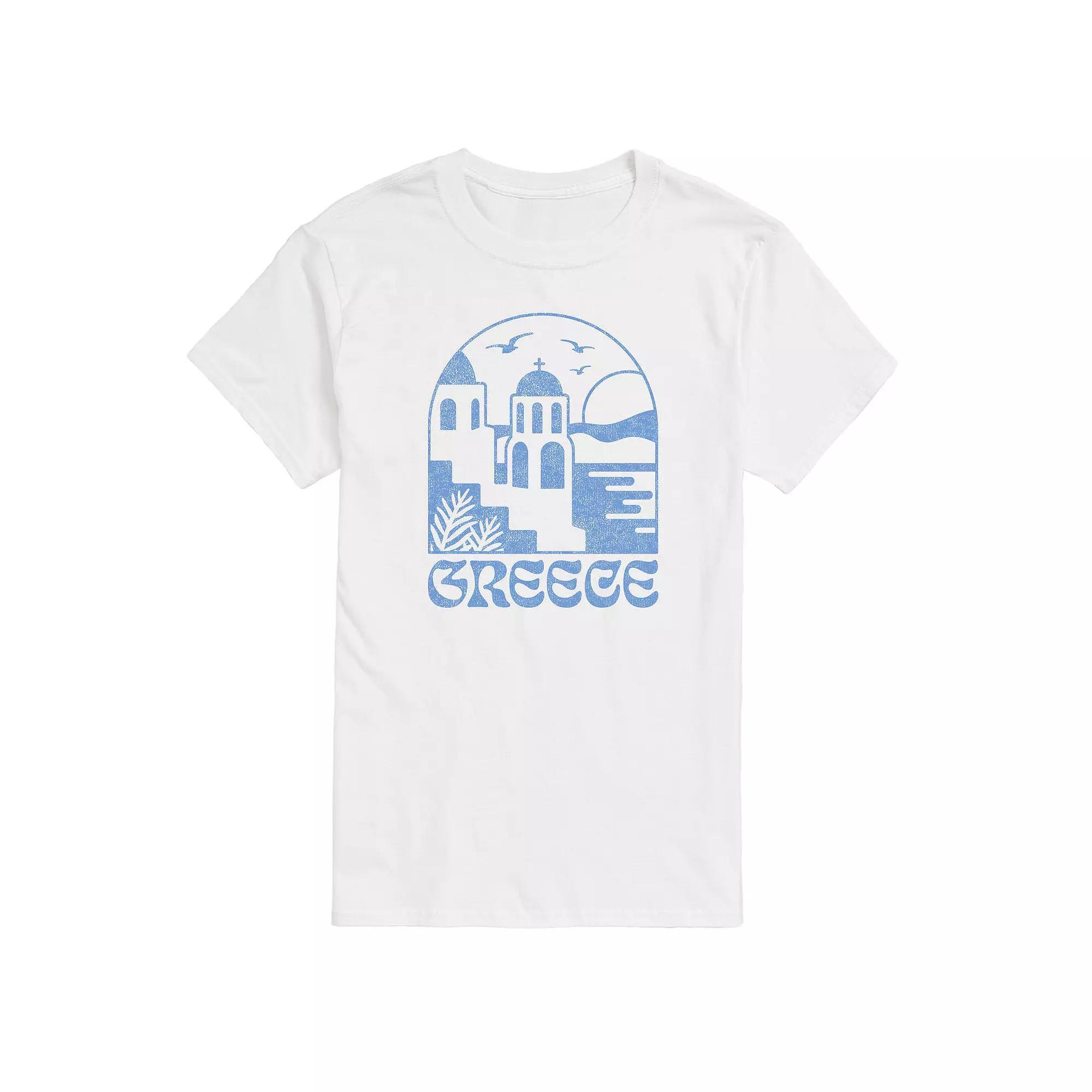 Big & Tall Greece Graphic Tee., Men's,  Product Image