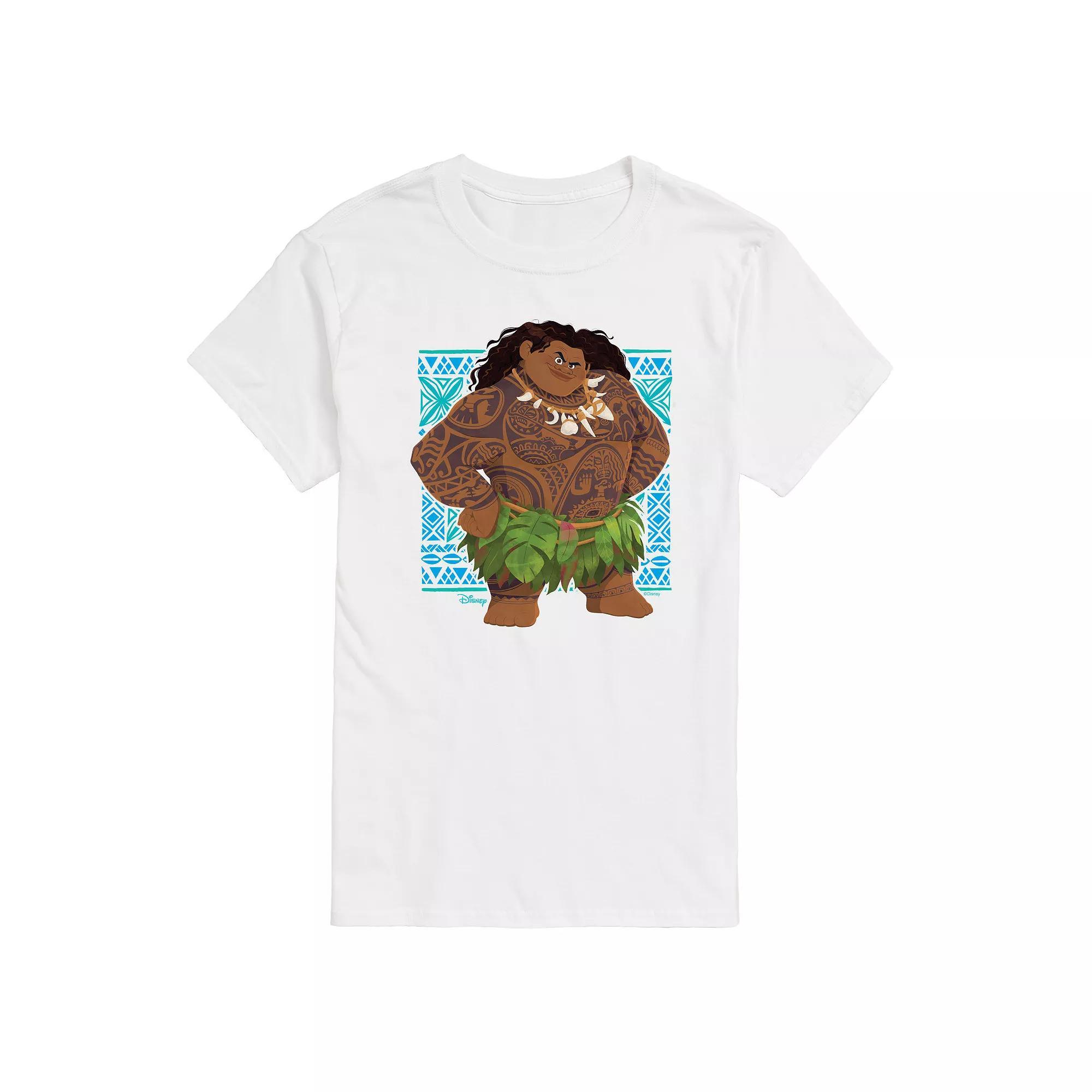 Disney's Moana 2 Big & Tall Maui Portrait Tribal Graphic Tee, Men's, Size: 6XB, White Product Image