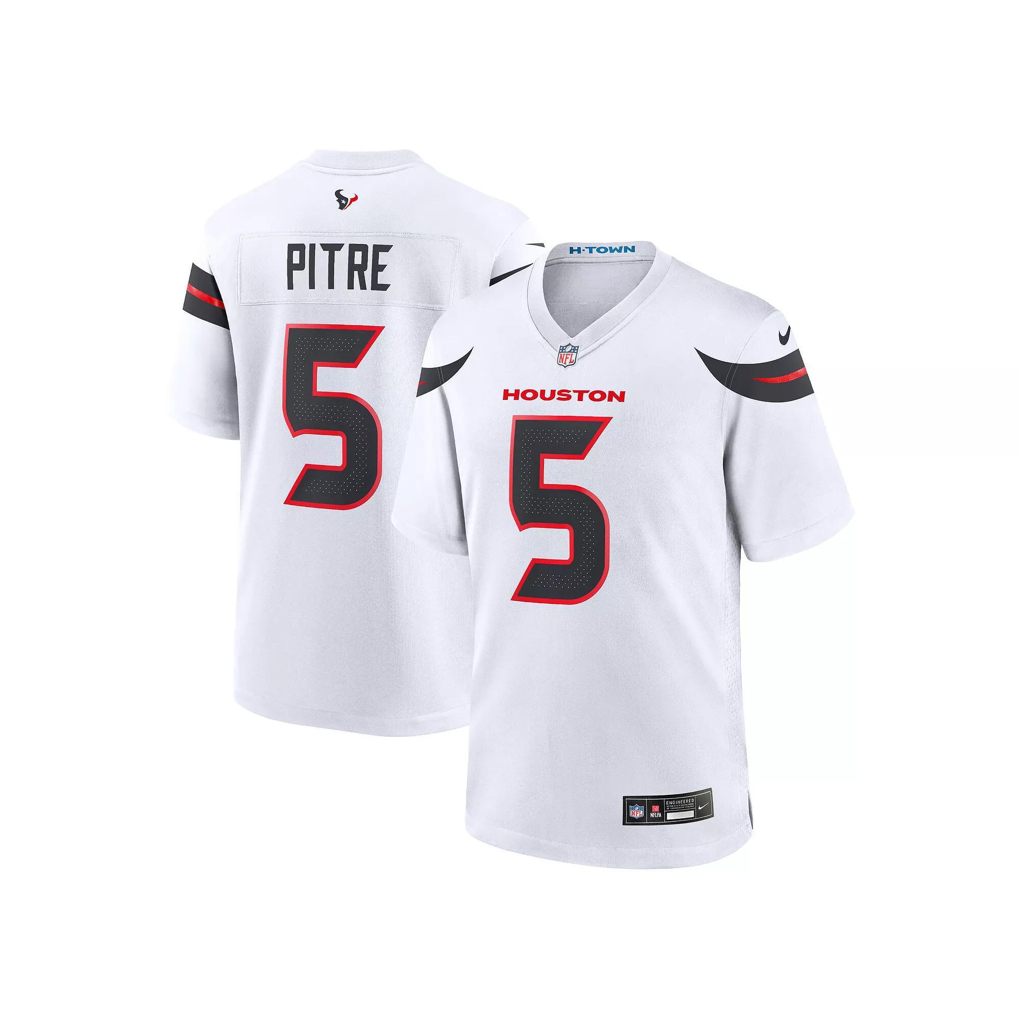 Men's Nike Jalen Pitre White Houston Texans Game Jersey,  Product Image