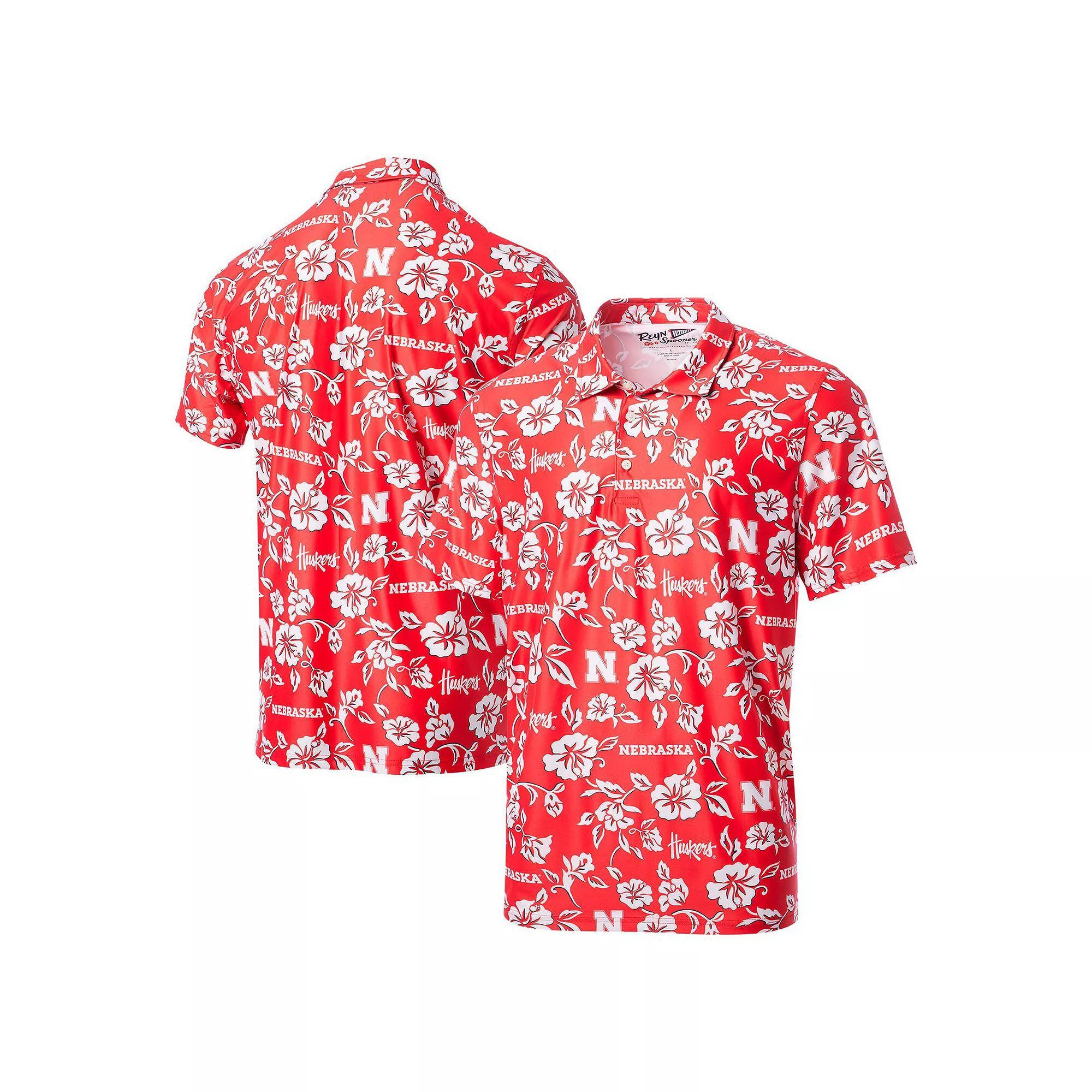 Men's Reyn Spooner Scarlet Nebraska Huskers Performance Polo,  Product Image