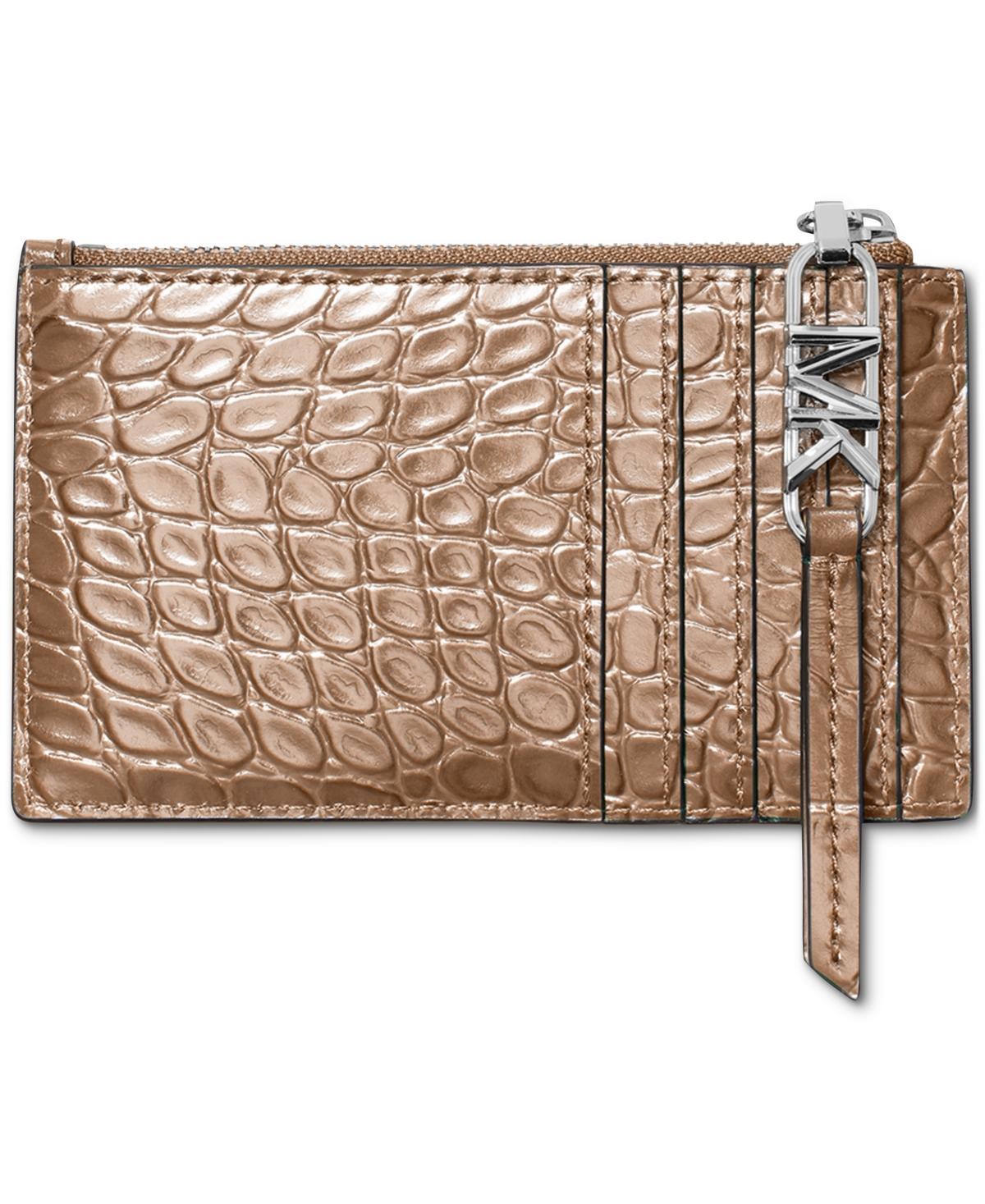 MICHAEL KORS Michael  Empire Small Zip Card Case In Driftwood Product Image