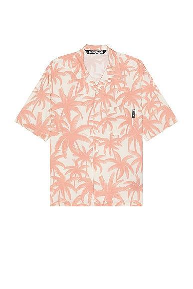 Palm Angels Allover Shirt in Coral Product Image