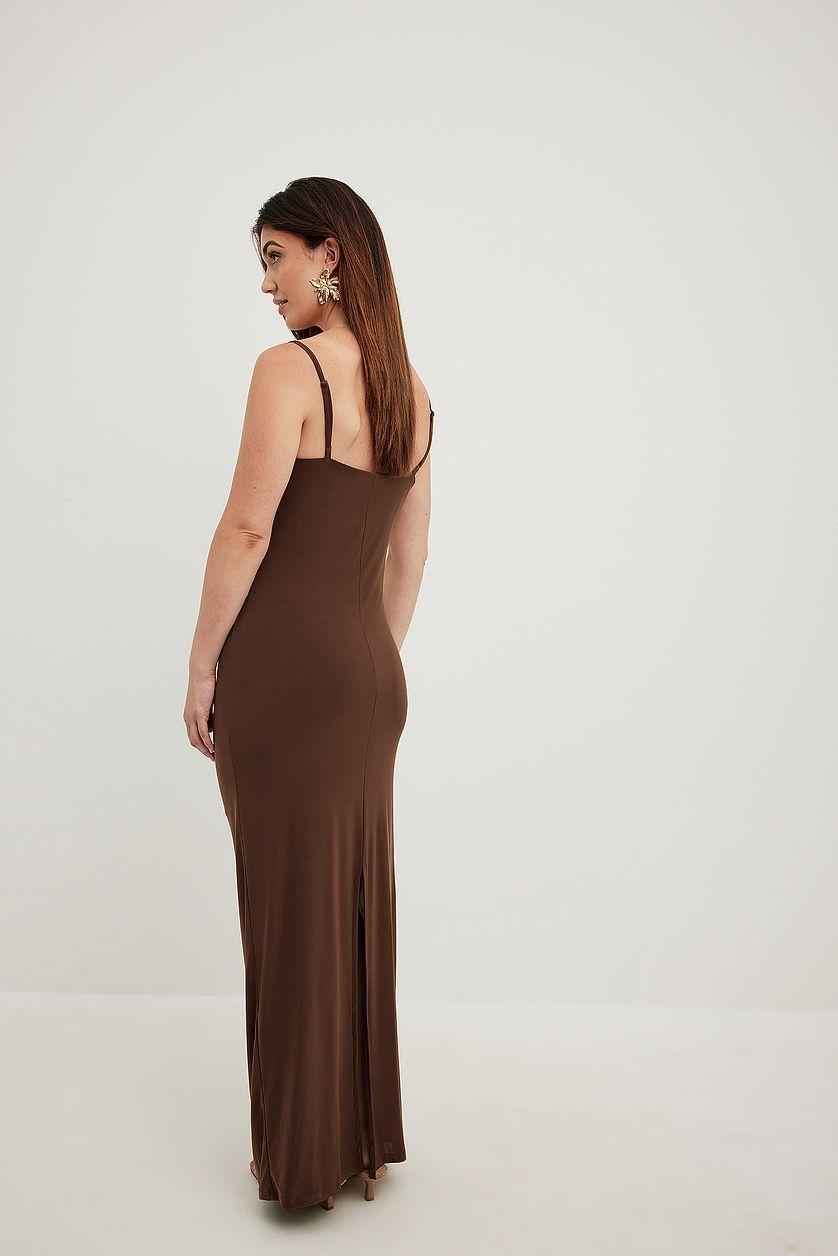 Spaghetti Strap Draped Dress Product Image