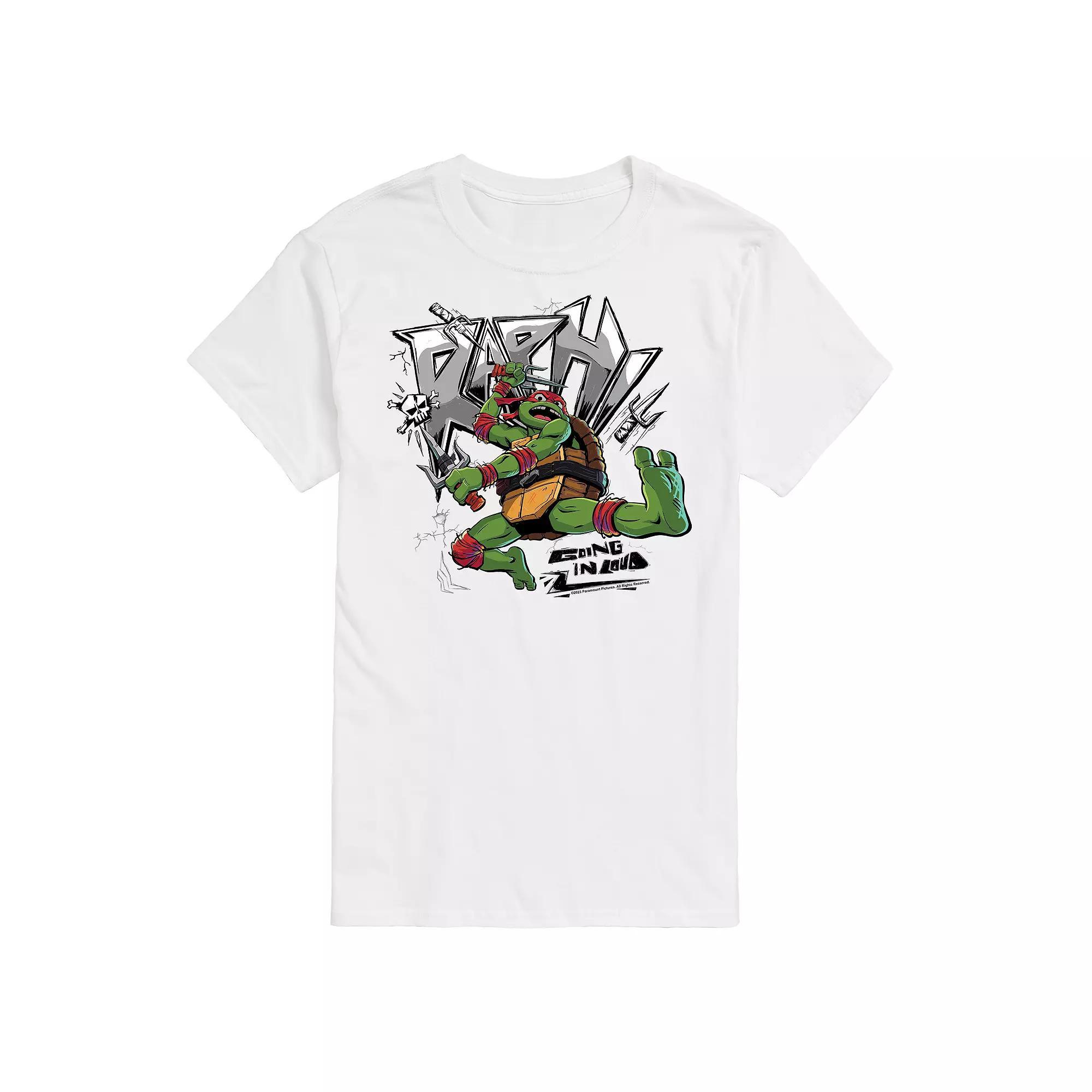 Big & Tall Nickelodeon TMNT Mutant Mayhem Raph Graphic Tee, Men's, Size: Large Tall, White Product Image