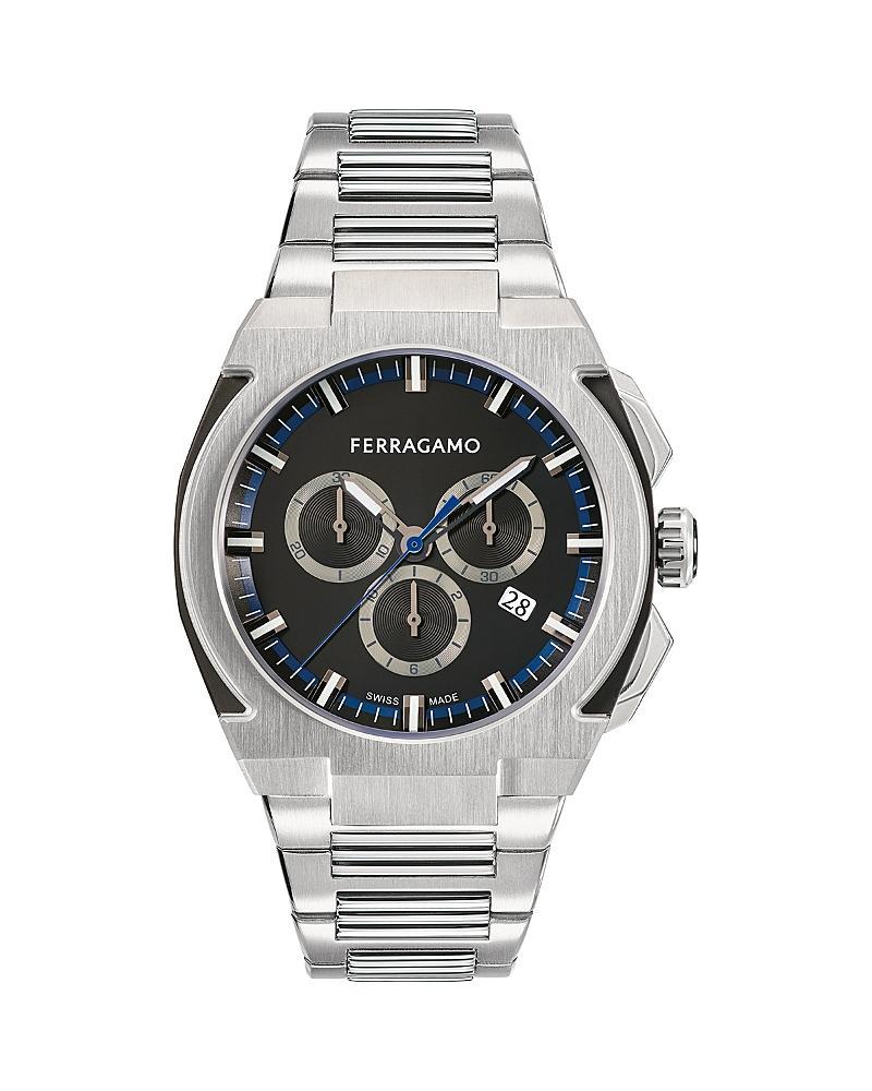 Salvatore Ferragamo Mens Ferragamo Supreme Chrono Stainless Steel Watch Product Image