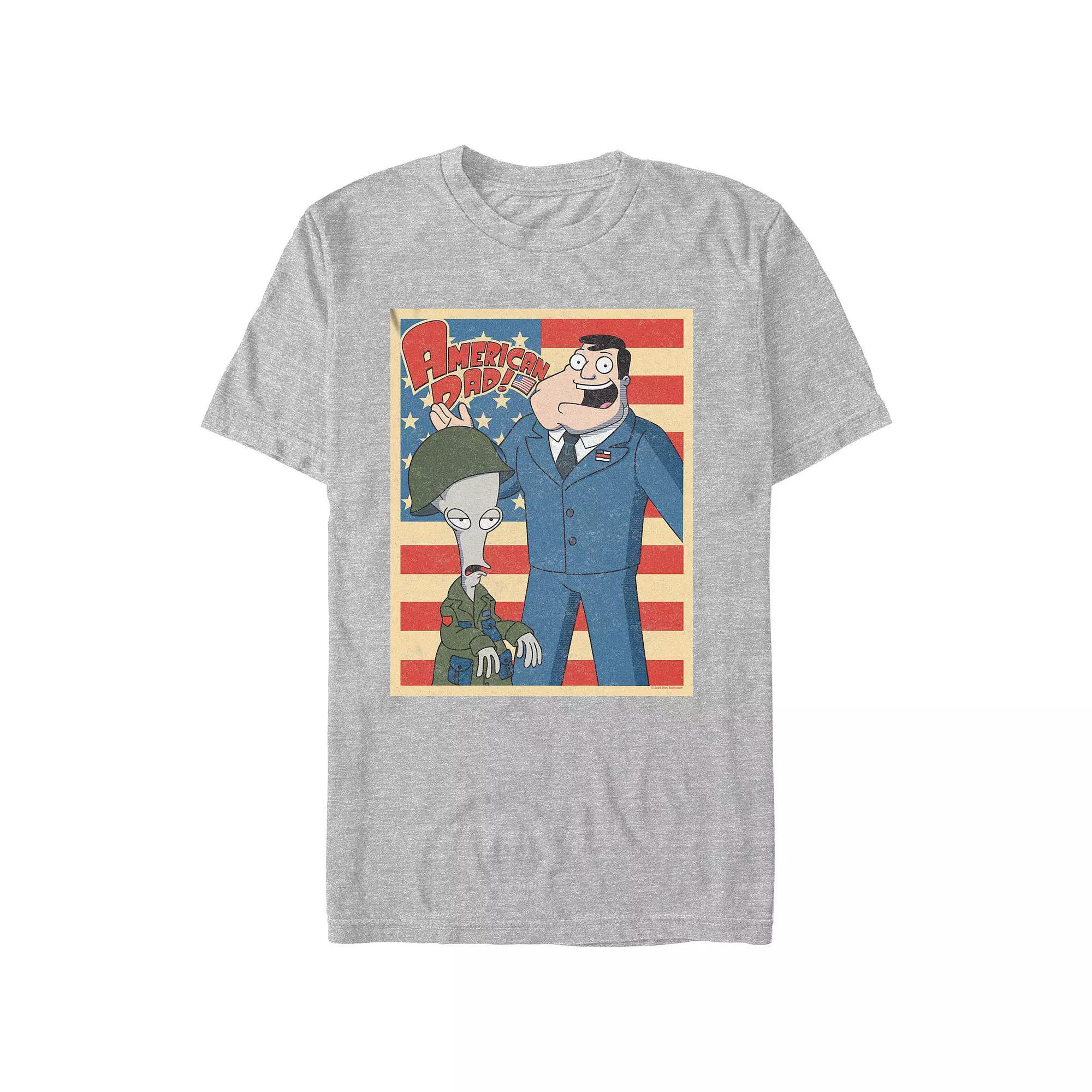 Men's American Dad Enlisted Stamp Graphic Tee,  Product Image