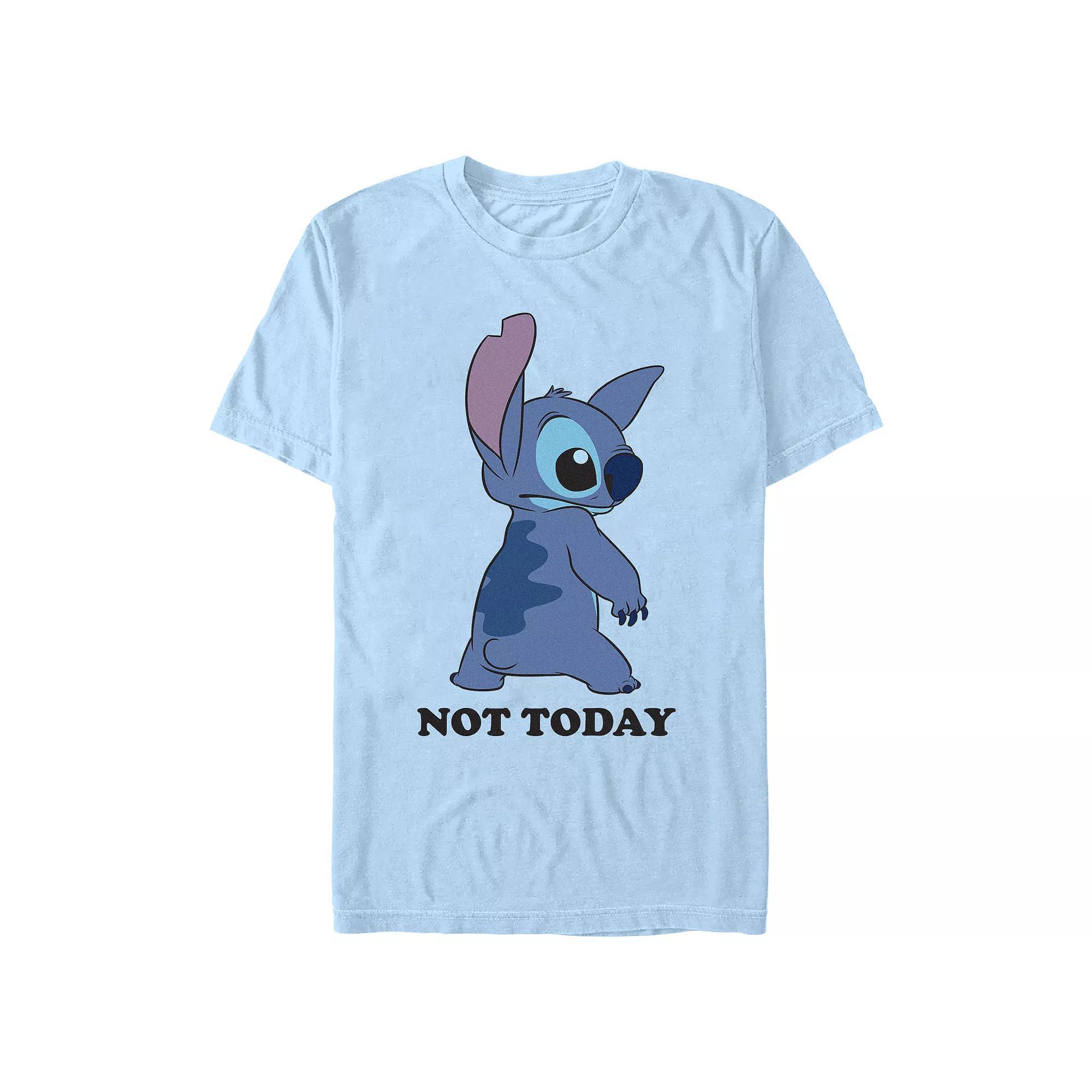 Disney's Lilo & Stitch Not Today Stitch Men's Graphic Tee, Size: XXL, Light Blue Product Image