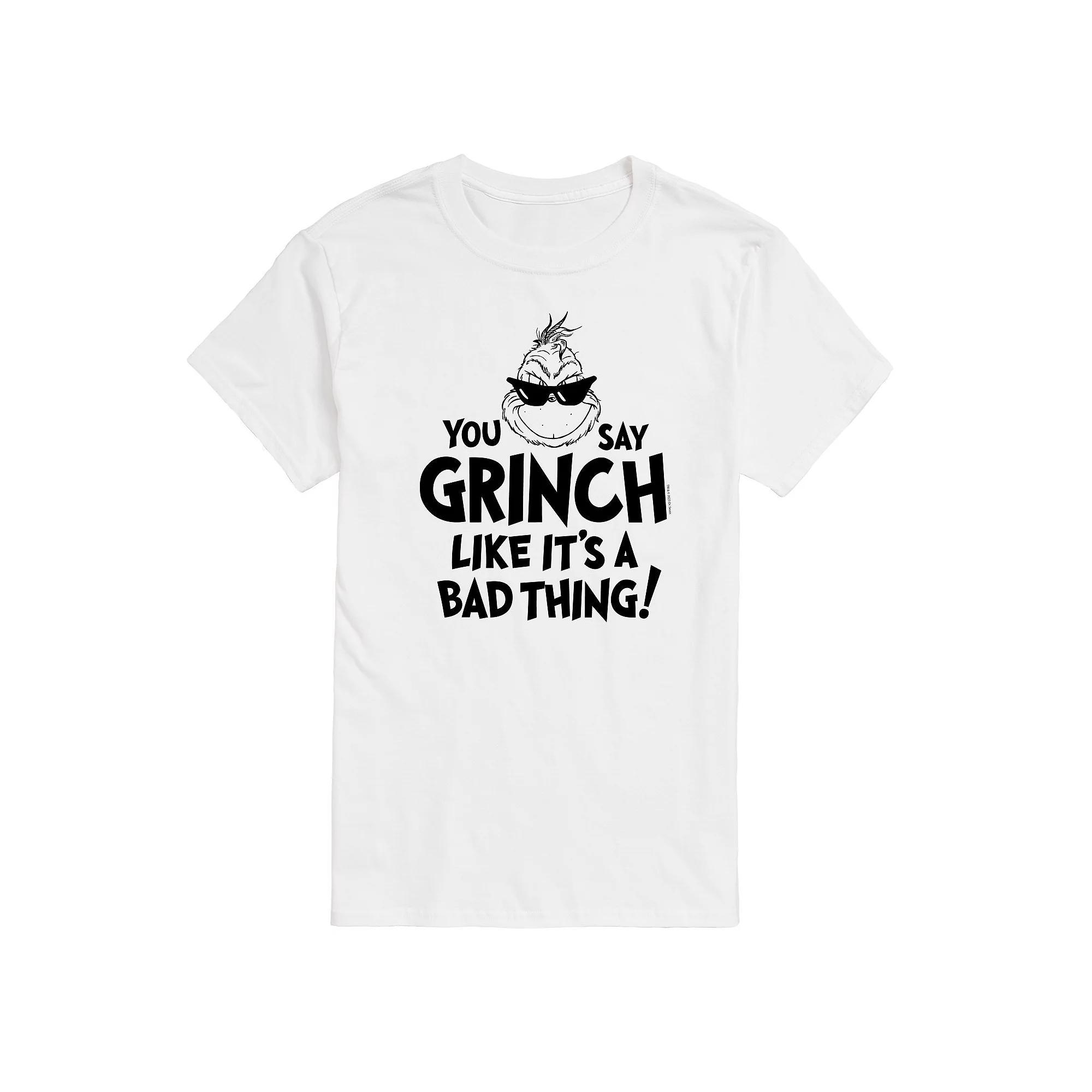 Men's Dr. Seuss Grinch Like Its A Bad Thing Graphic Tee,  Product Image