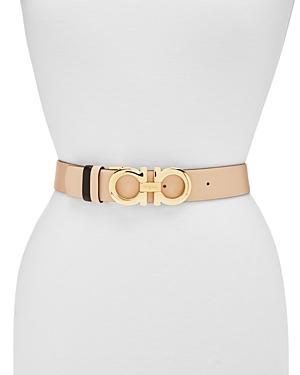 Gancini-Buckle Reversible Leather Belt Product Image