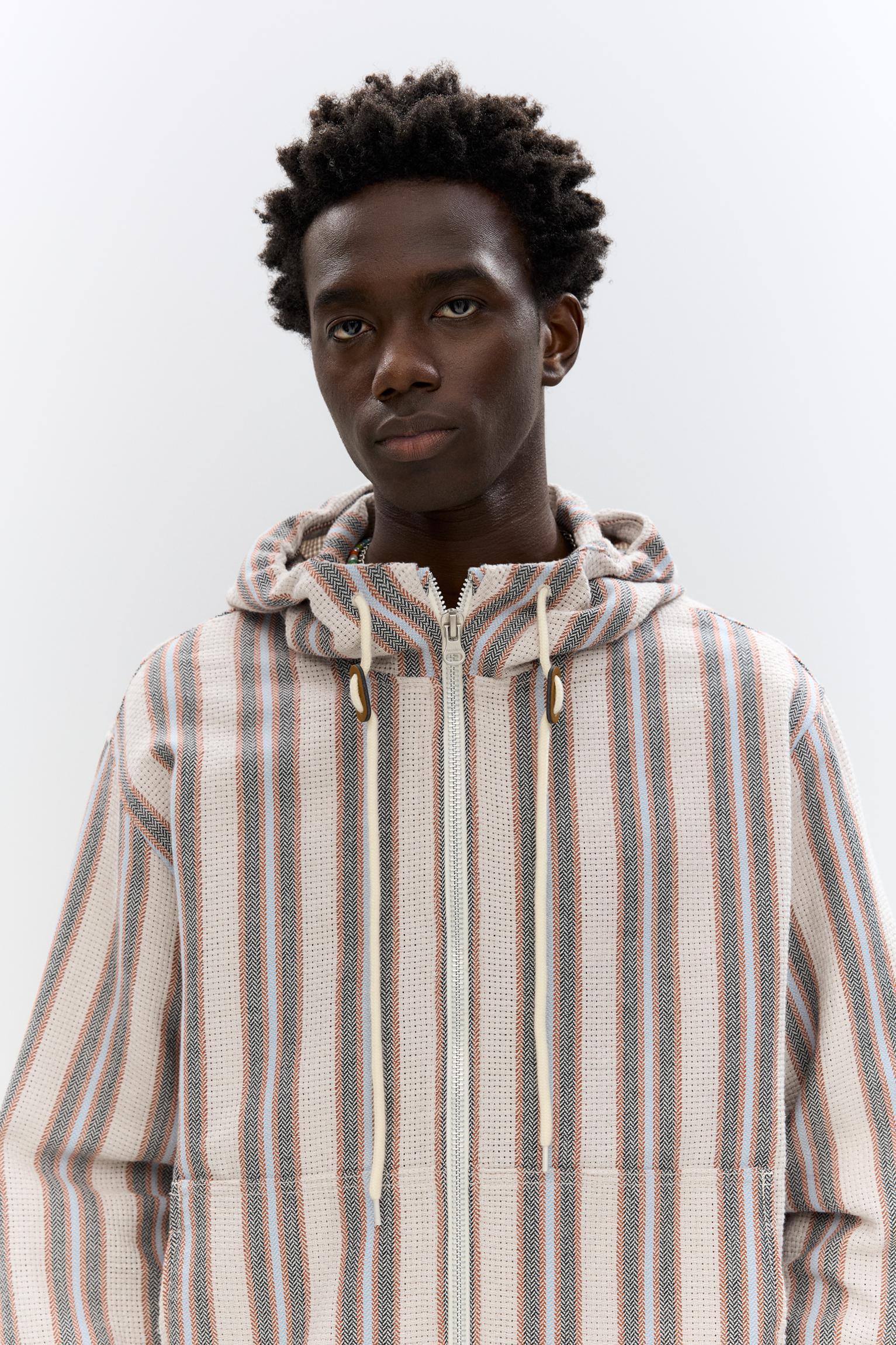 Striped rustic jacket Product Image