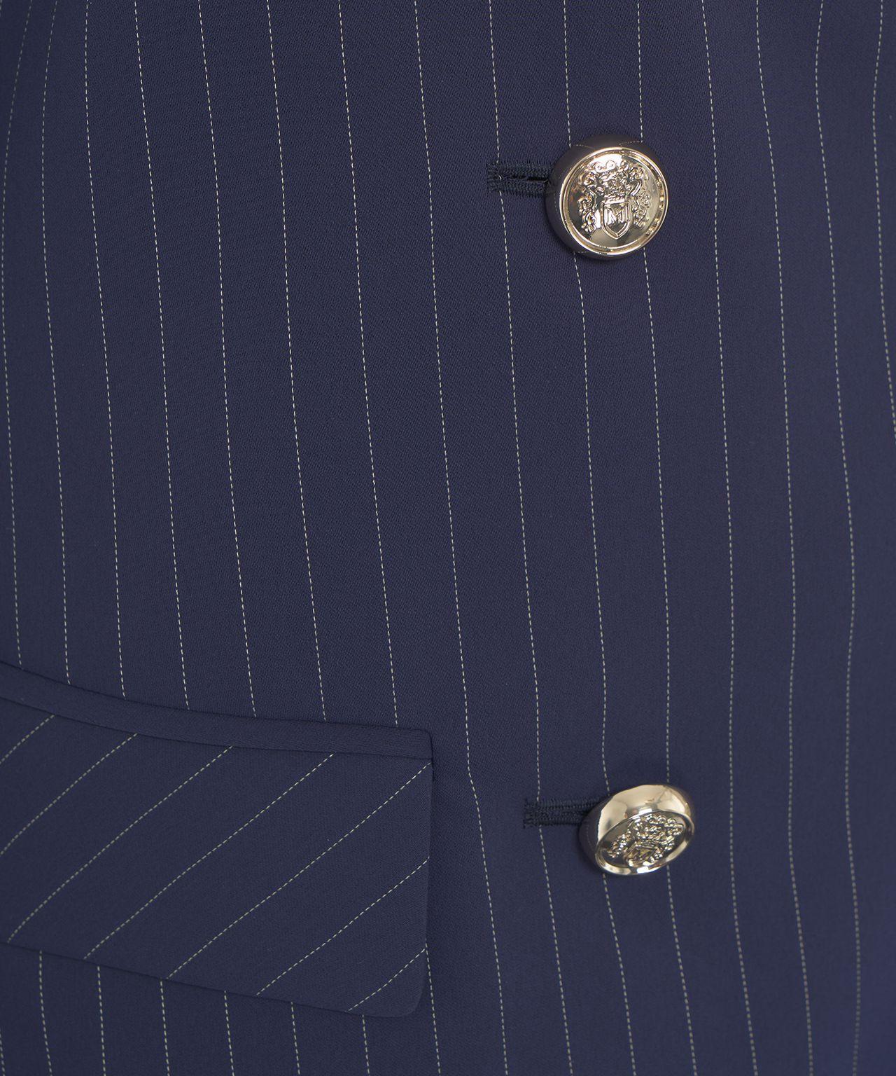 Double-breasted blazer with pinstripes Product Image