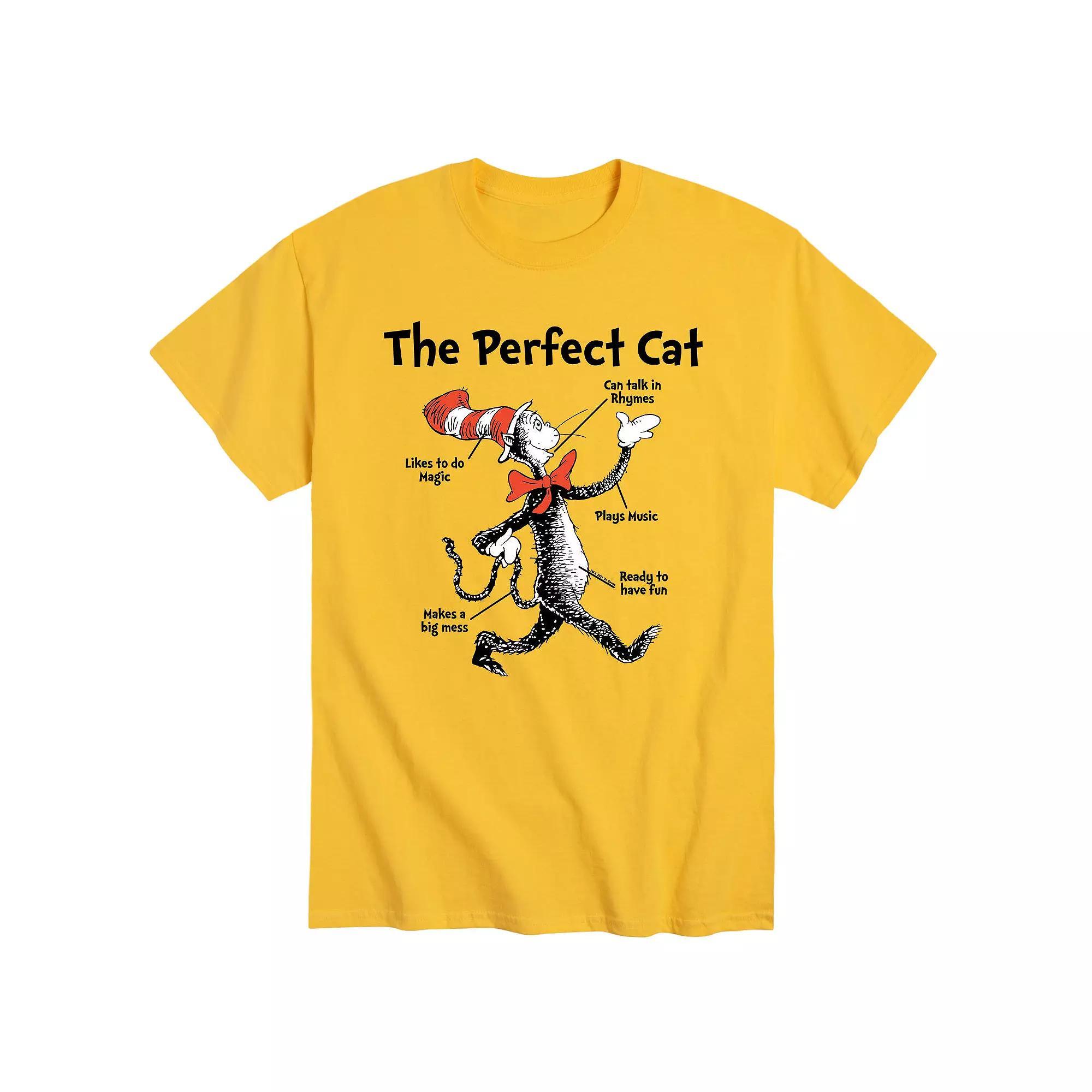 Men's Dr. Seuss Perfect Cat Tee,  Product Image