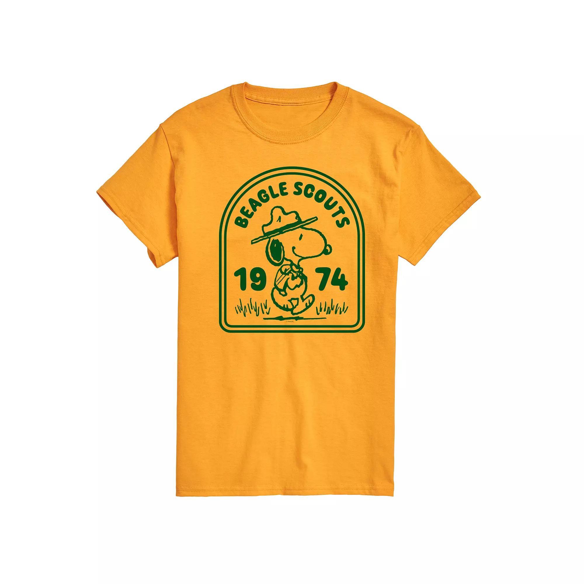 Men's Peanuts Beagle Scouts Badge Graphic Tee,  Product Image
