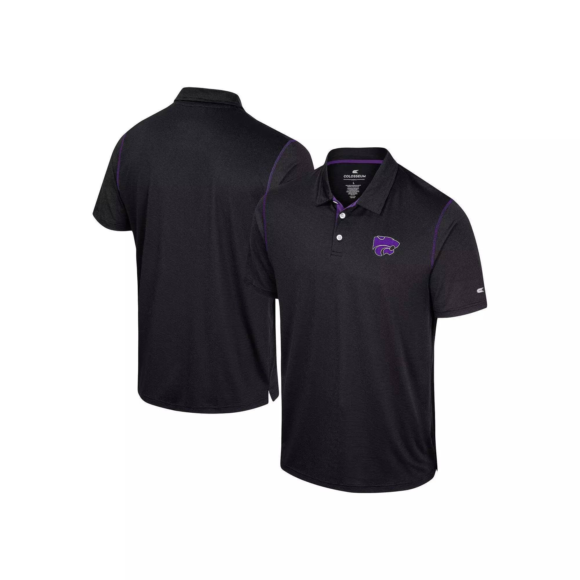 Men's Colosseum Black Kansas State Wildcats Cameron Polo,  Product Image