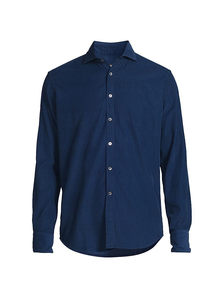 Mens Garment-Dyed Corduroy Sport Shirt Product Image
