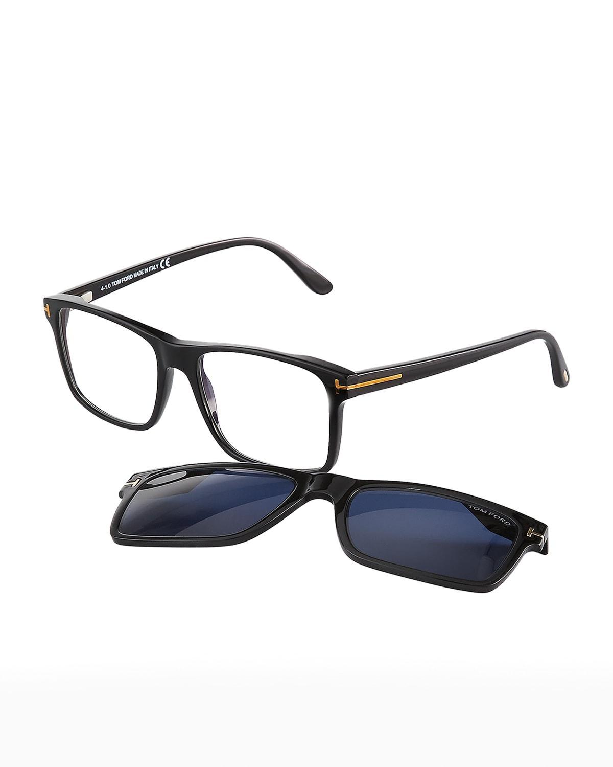 Mens FT5682-BM54 Blue Light Blocking Square Optical Glasses Product Image