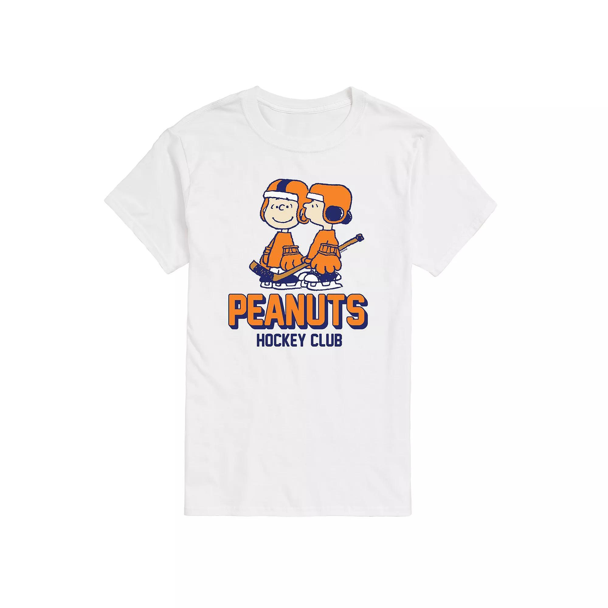 Big & Tall Peanuts Hockey Club Tee, Men's,  Product Image