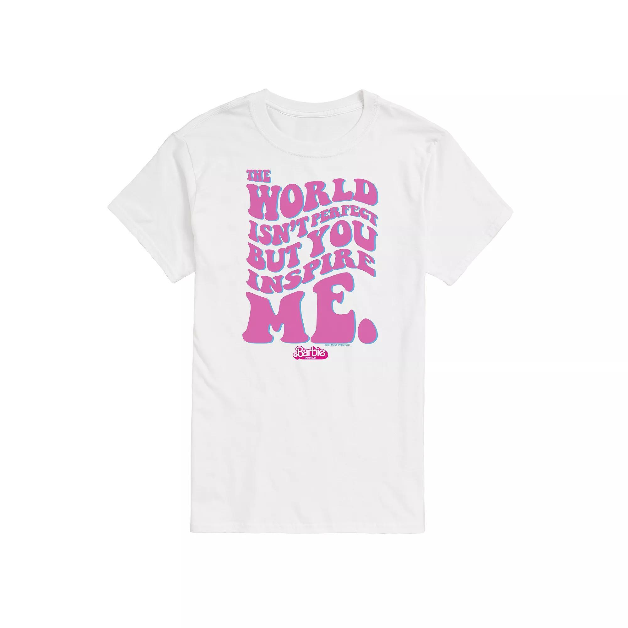 Men's Barbie Theatrical You Inspire Me Graphic Tee, Size: Medium, Beige Product Image