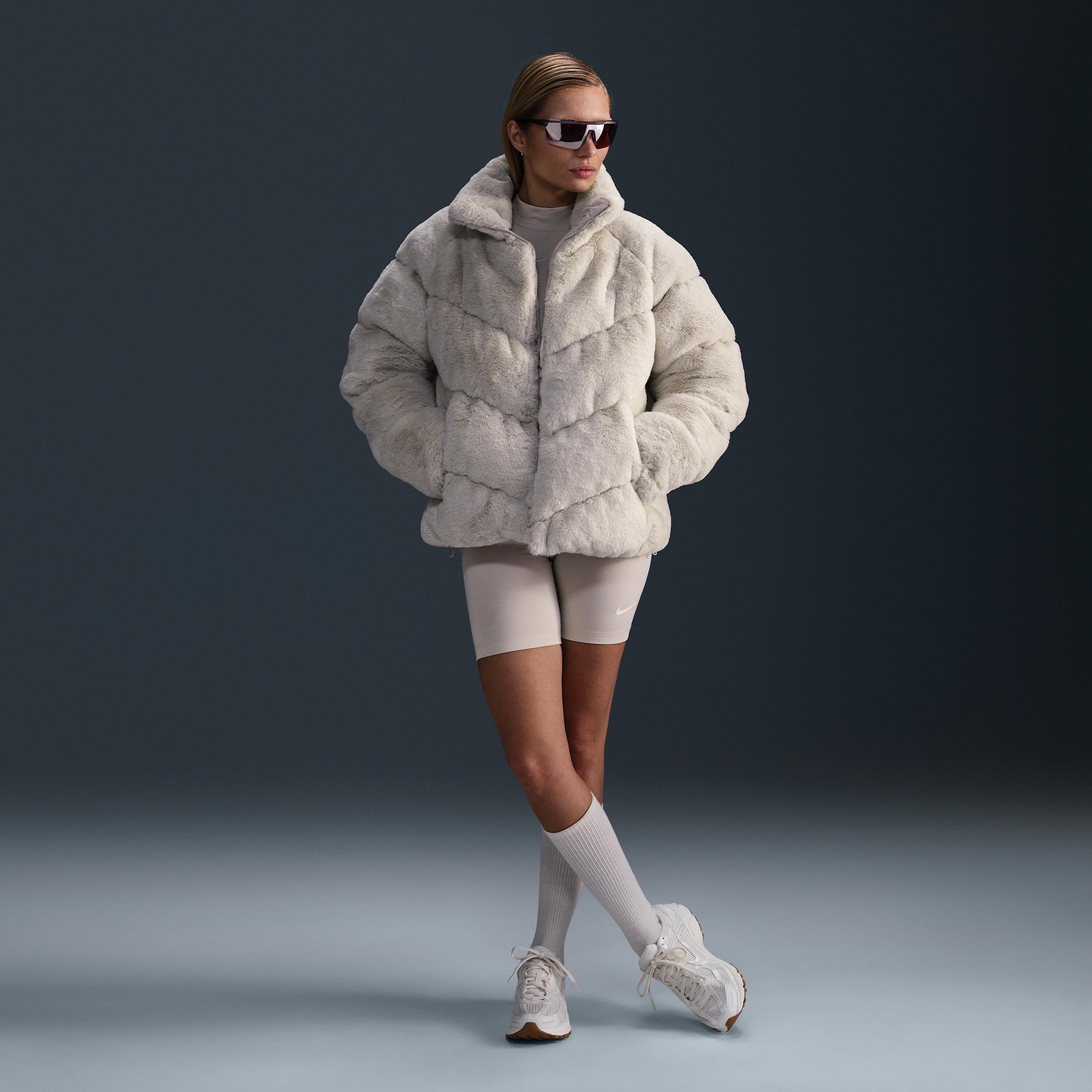 Nike Sportswear Windpuffer Women's Therma-FIT Loose Faux Fur Jacket Product Image