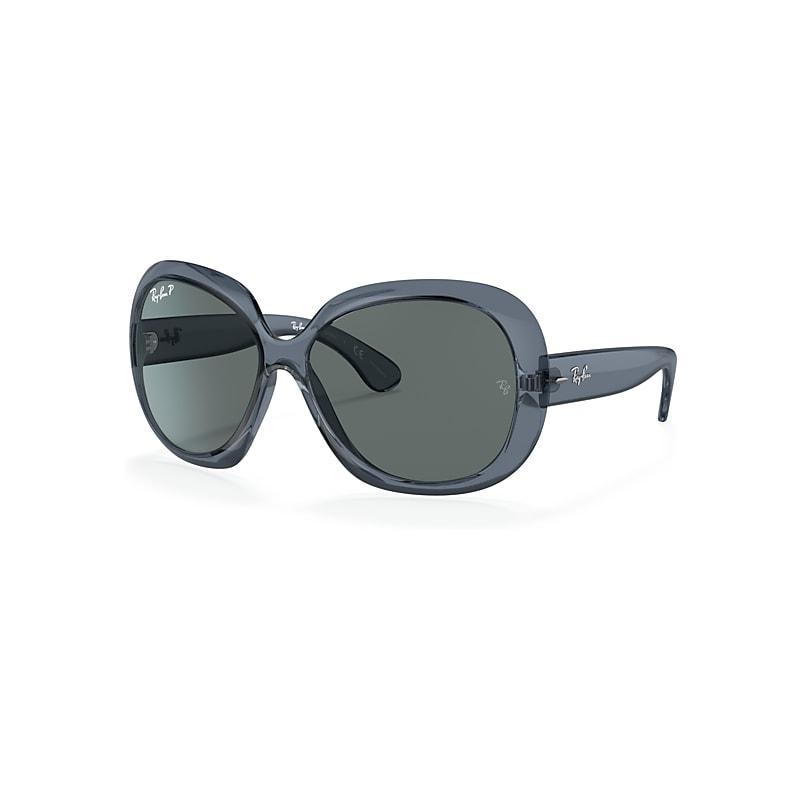 Ray-Ban Jackie Ohh II Transparent Sunglasses Frame Grey Lenses Polarized Product Image