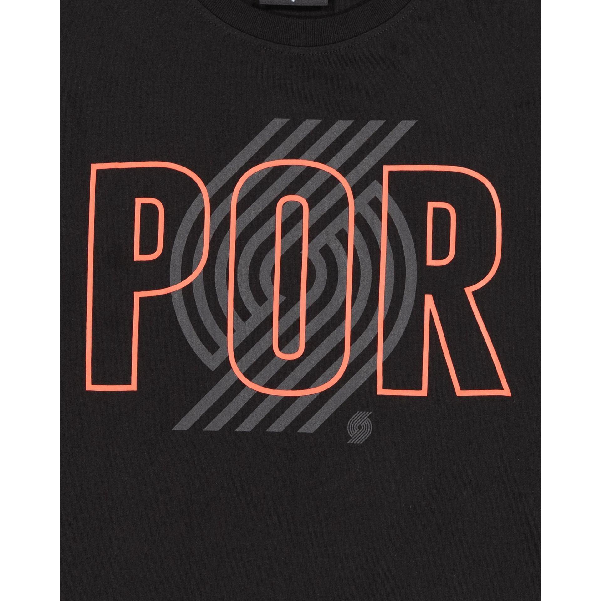 Portland Trail Blazers 2023 City Edition Black T-Shirt Male Product Image