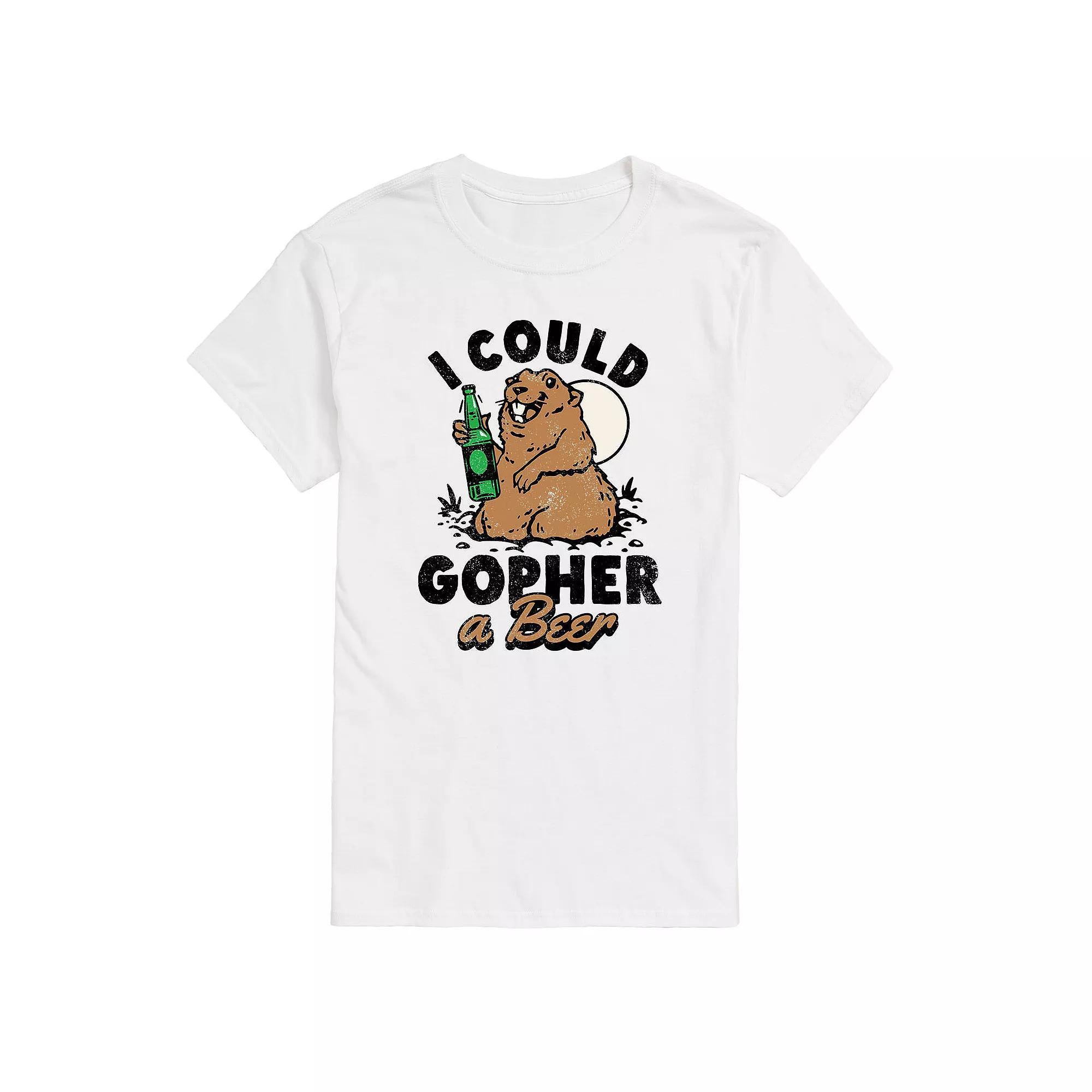Big & Tall I Could Gopher a Beer Graphic Tee, Men's,  Product Image