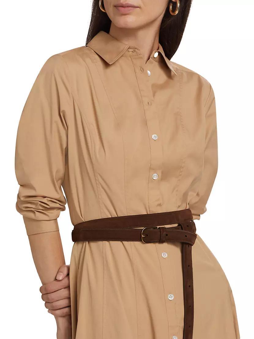 Goldie Stretch-Cotton Poplin Shirtdress Product Image