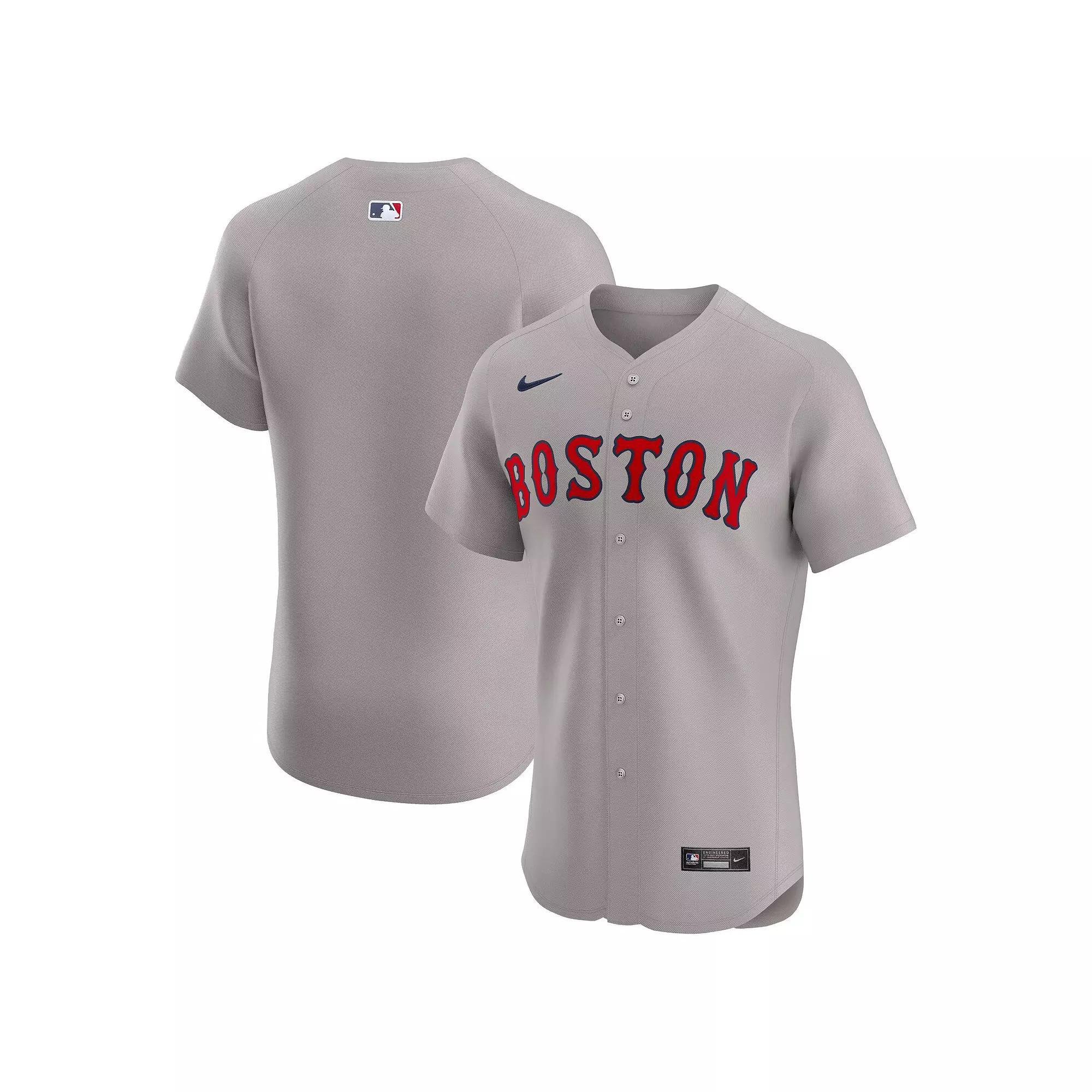 Men's Nike Gray Boston Red Sox Road Elite Jersey, Size: 48, Grey Product Image