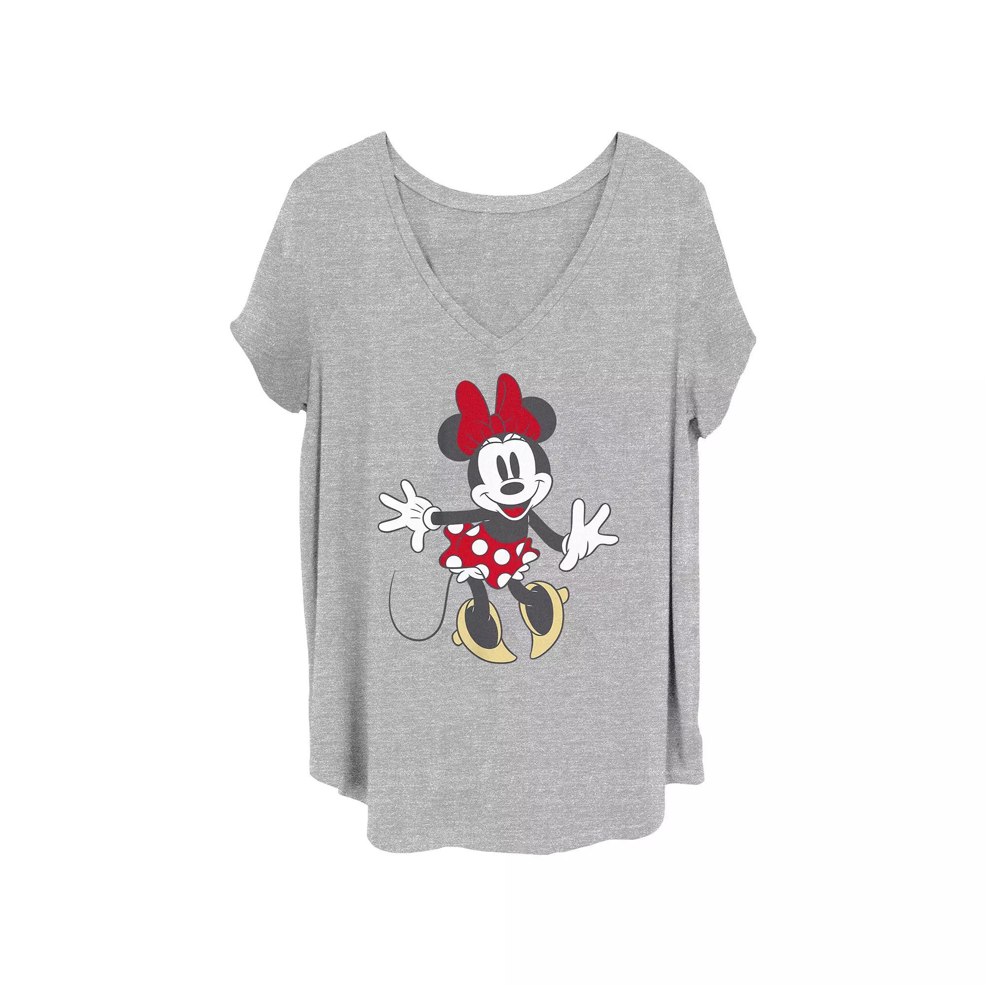 Disney's Minnie Mouse Dots Pose Juniors' Plus Graphic Tee, Women's,  Product Image