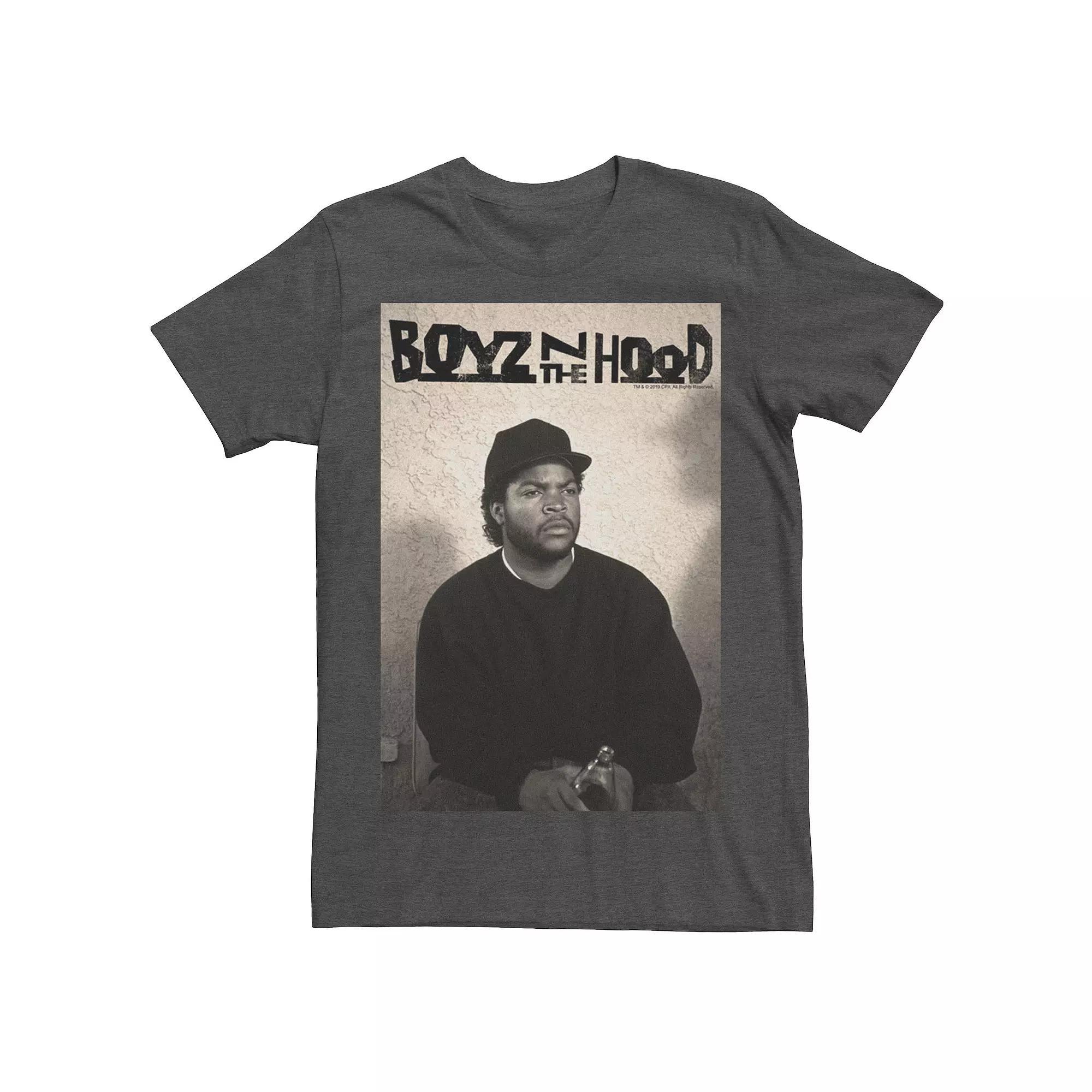 Men's Boyz N The Hood Doughboy Mean Mug Photo Logo Tee, Size: Large, Grey Heather Product Image